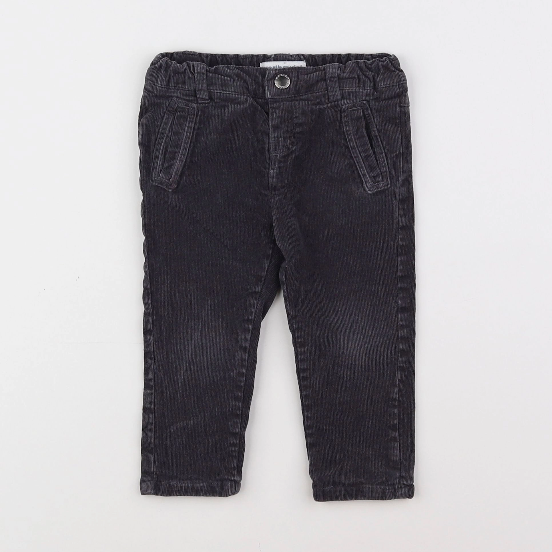 Vertbaudet - pantalon gris - 9 mois
