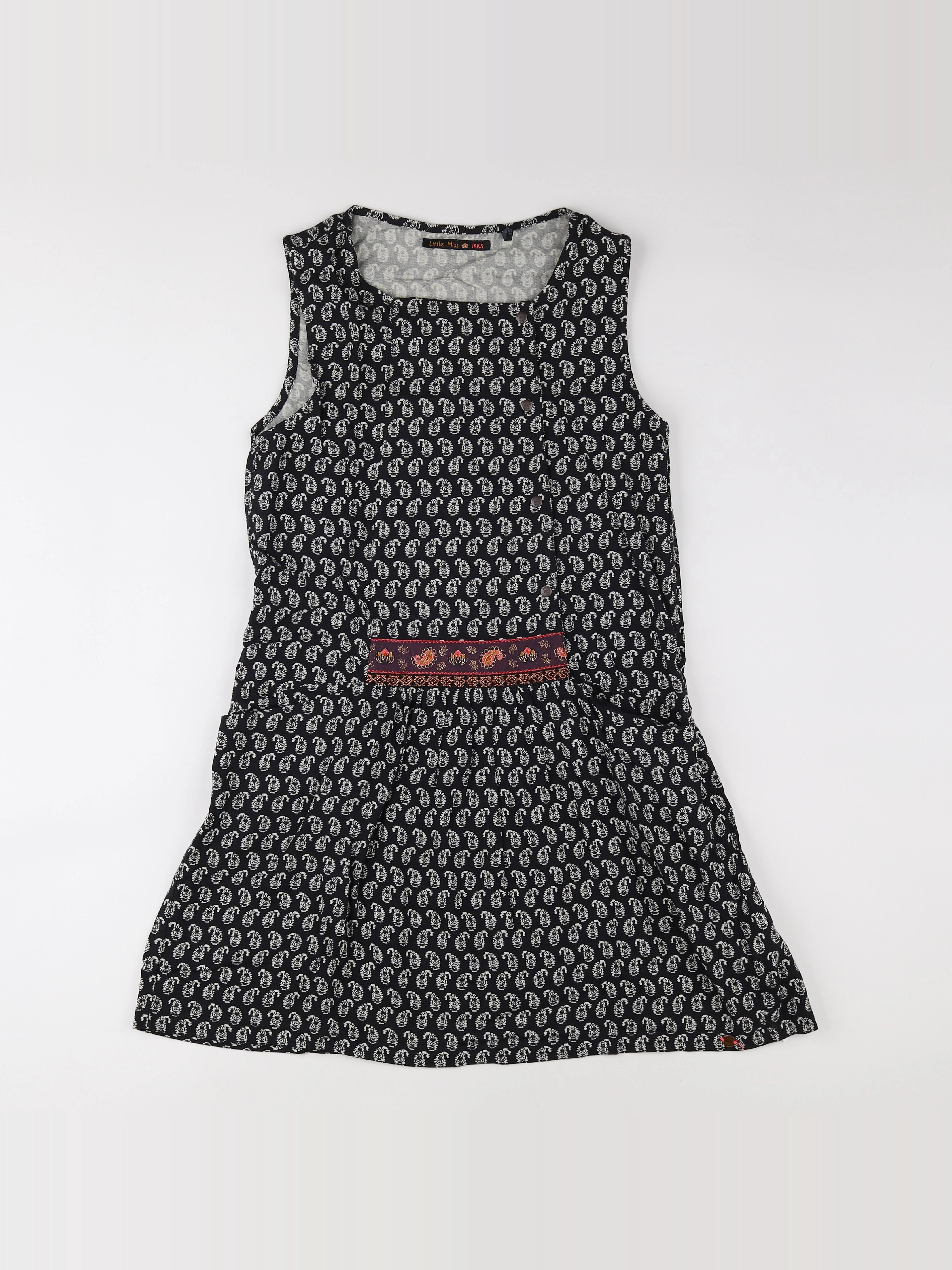 IKKS - robe noir, blanc - 12 ans