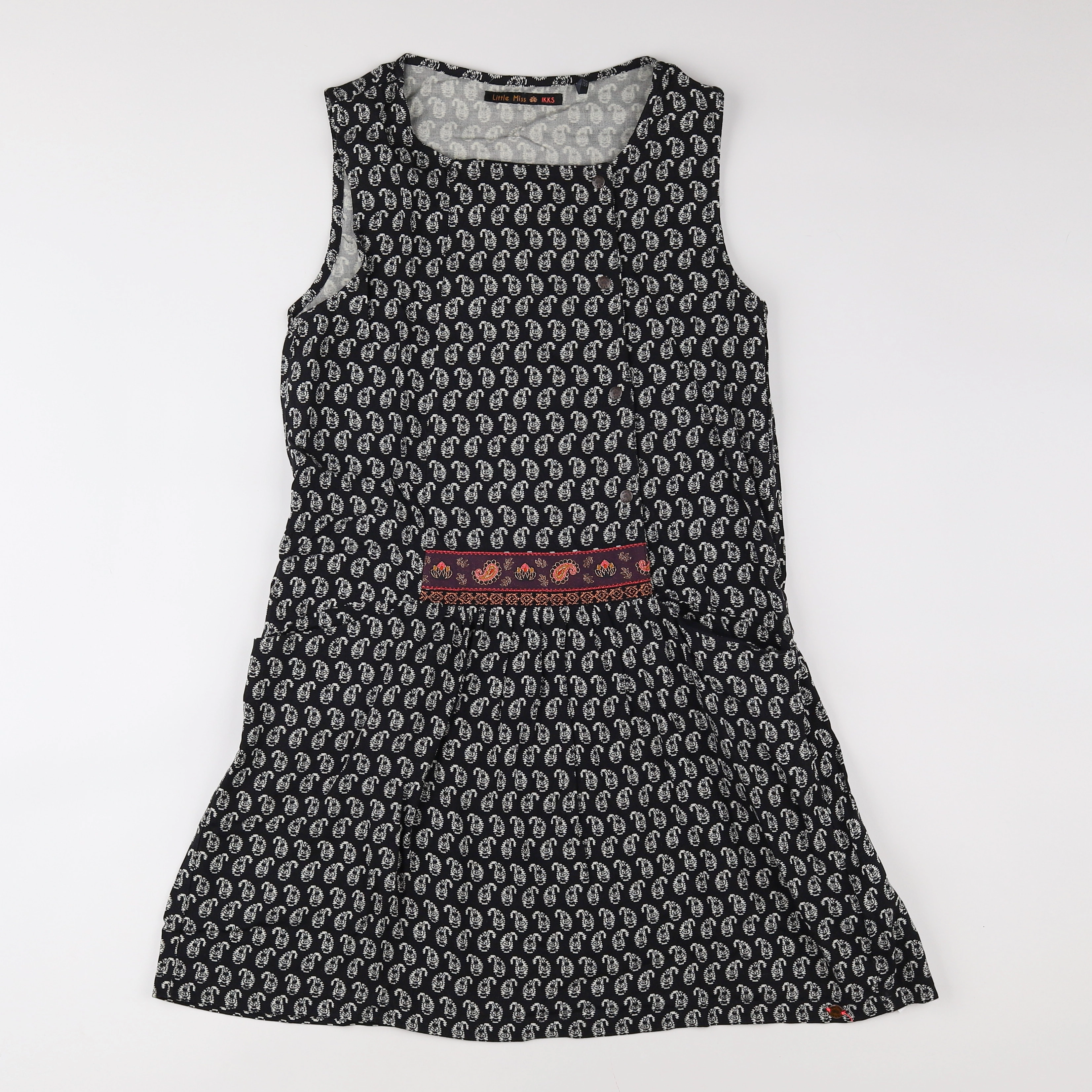 IKKS - robe noir, blanc - 12 ans