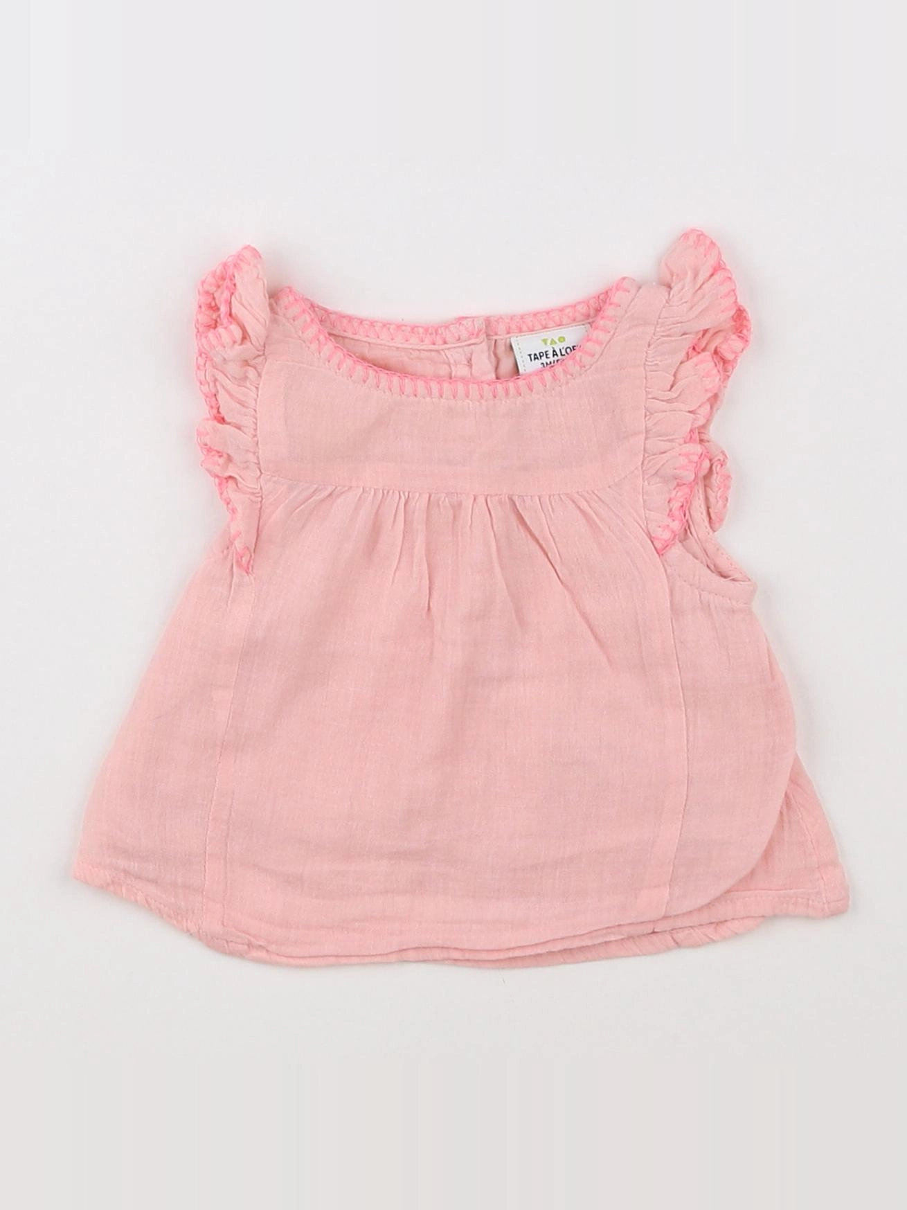 Tape à l'oeil - blouse rose - 3 mois