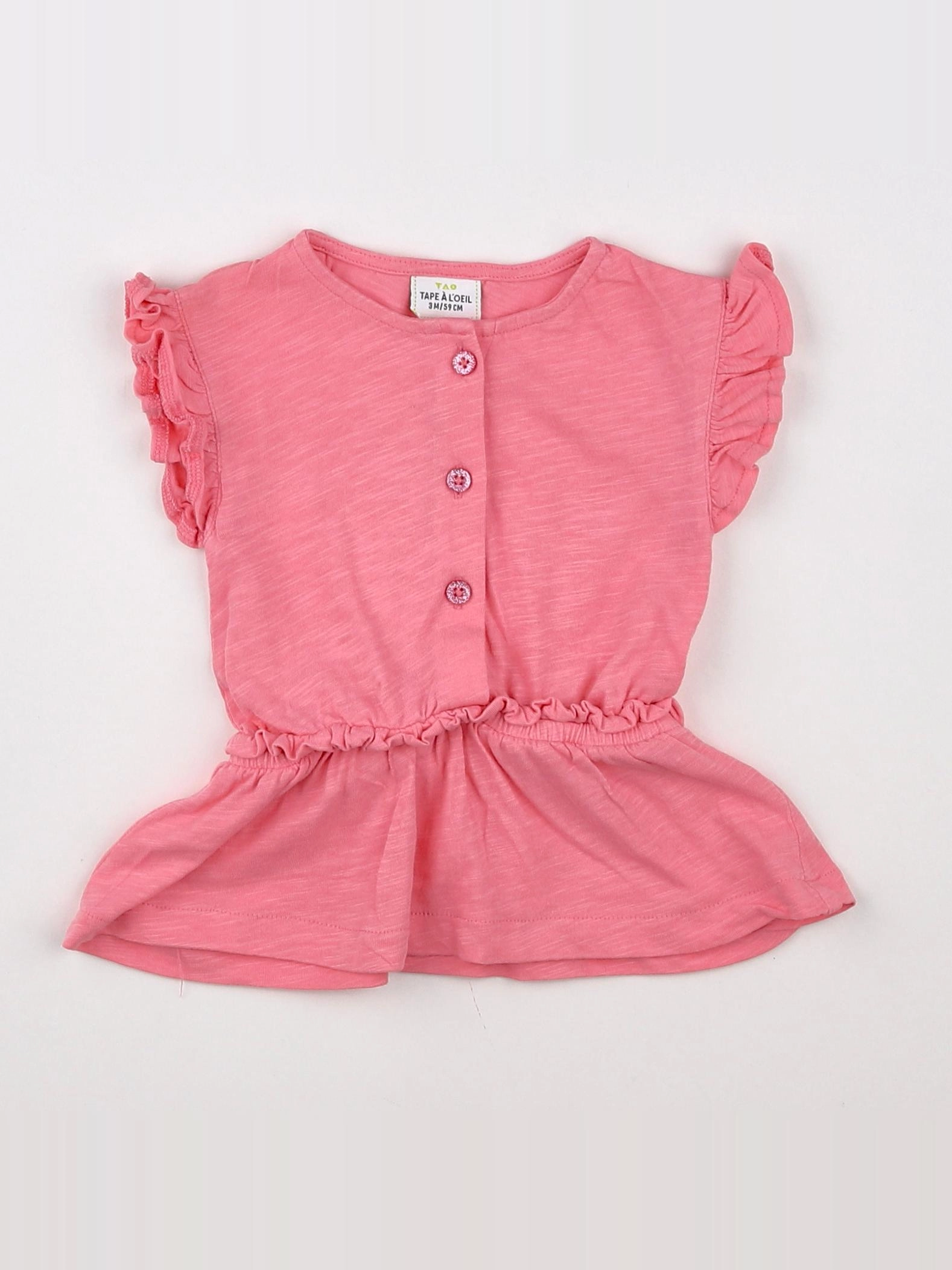 Tape à l'oeil - robe rose - 3 mois