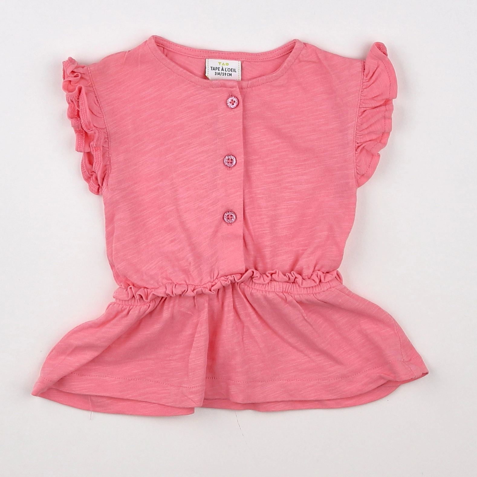 Tape à l'oeil - robe rose - 3 mois