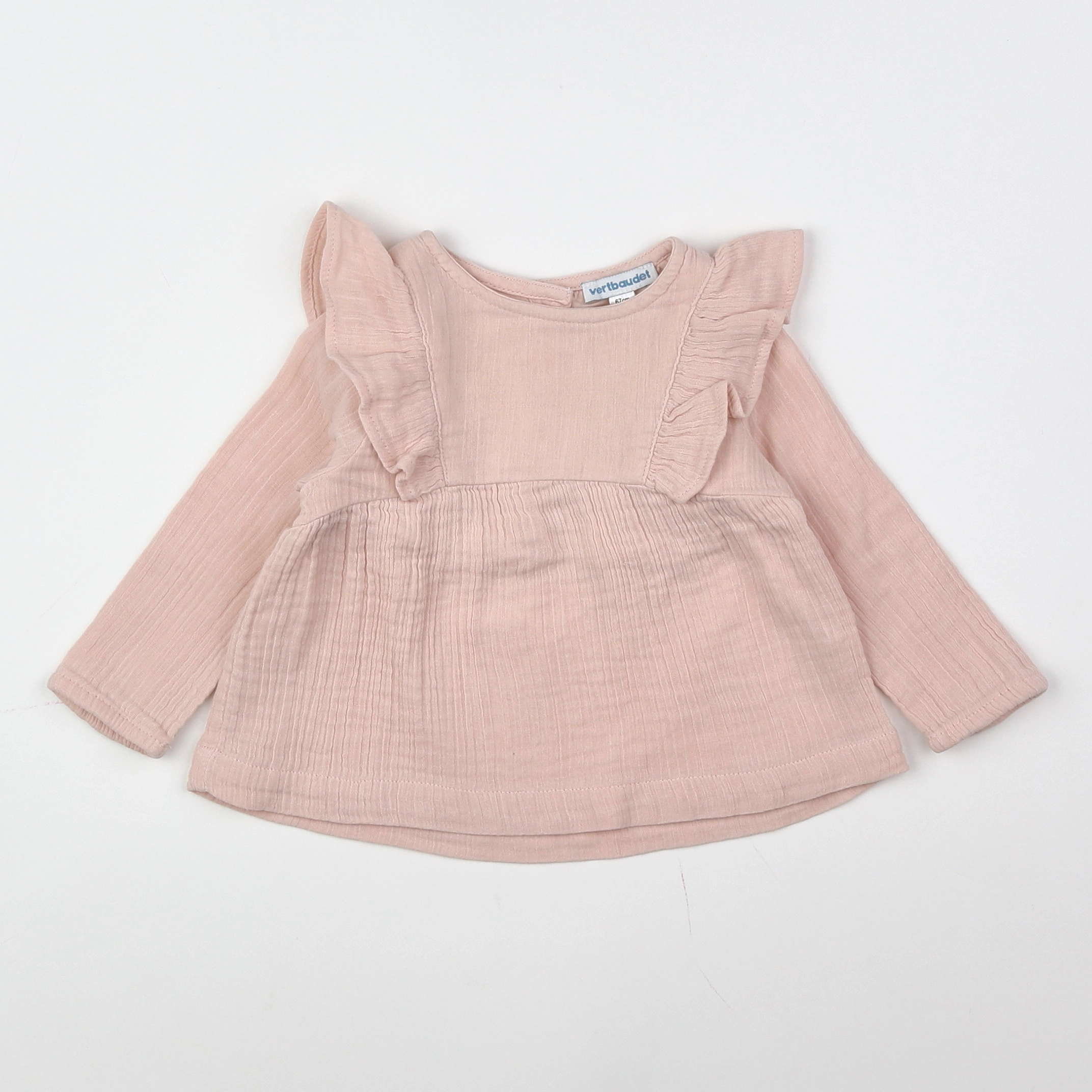 Vertbaudet - blouse rose - 6 mois