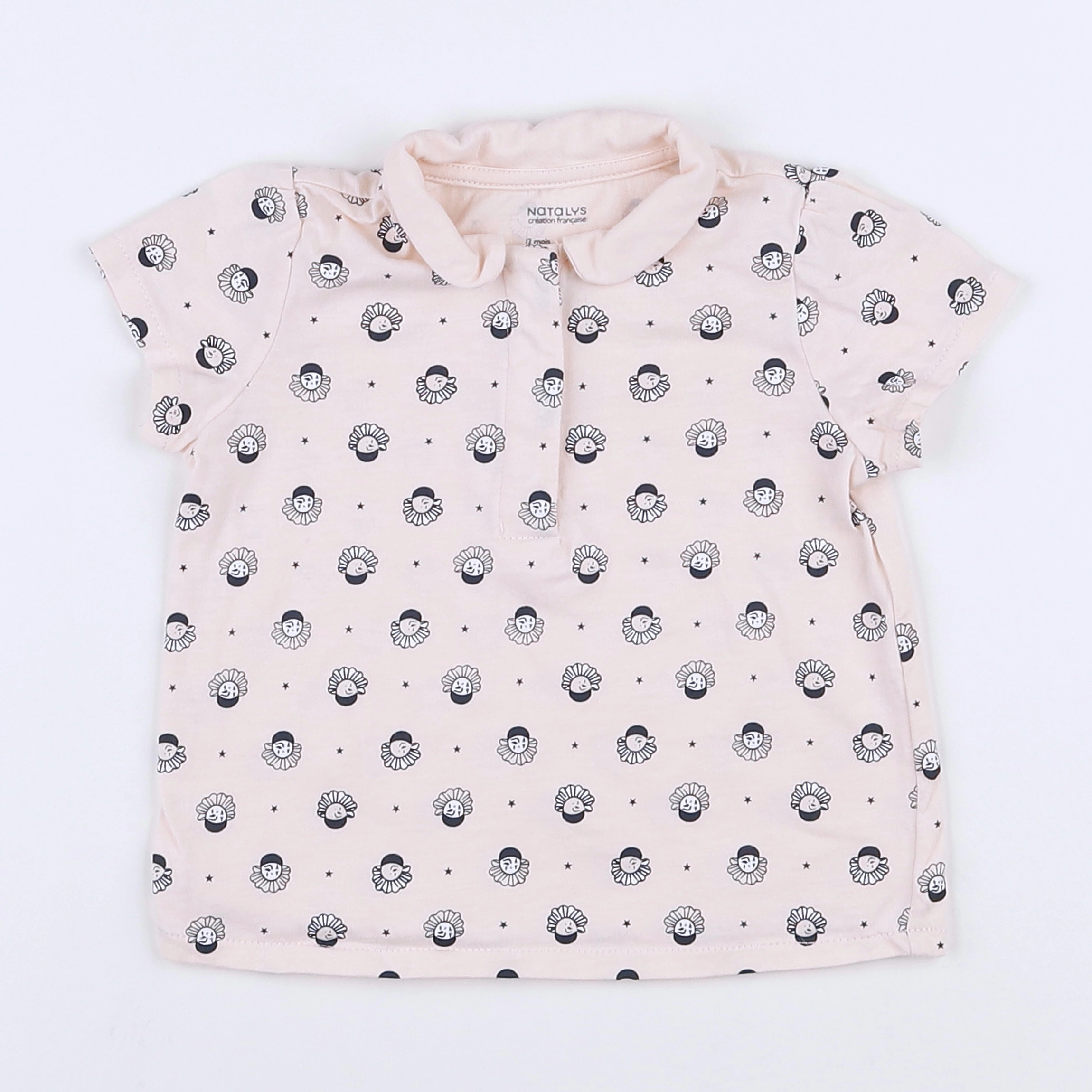 Natalys - blouse rose - 12 mois