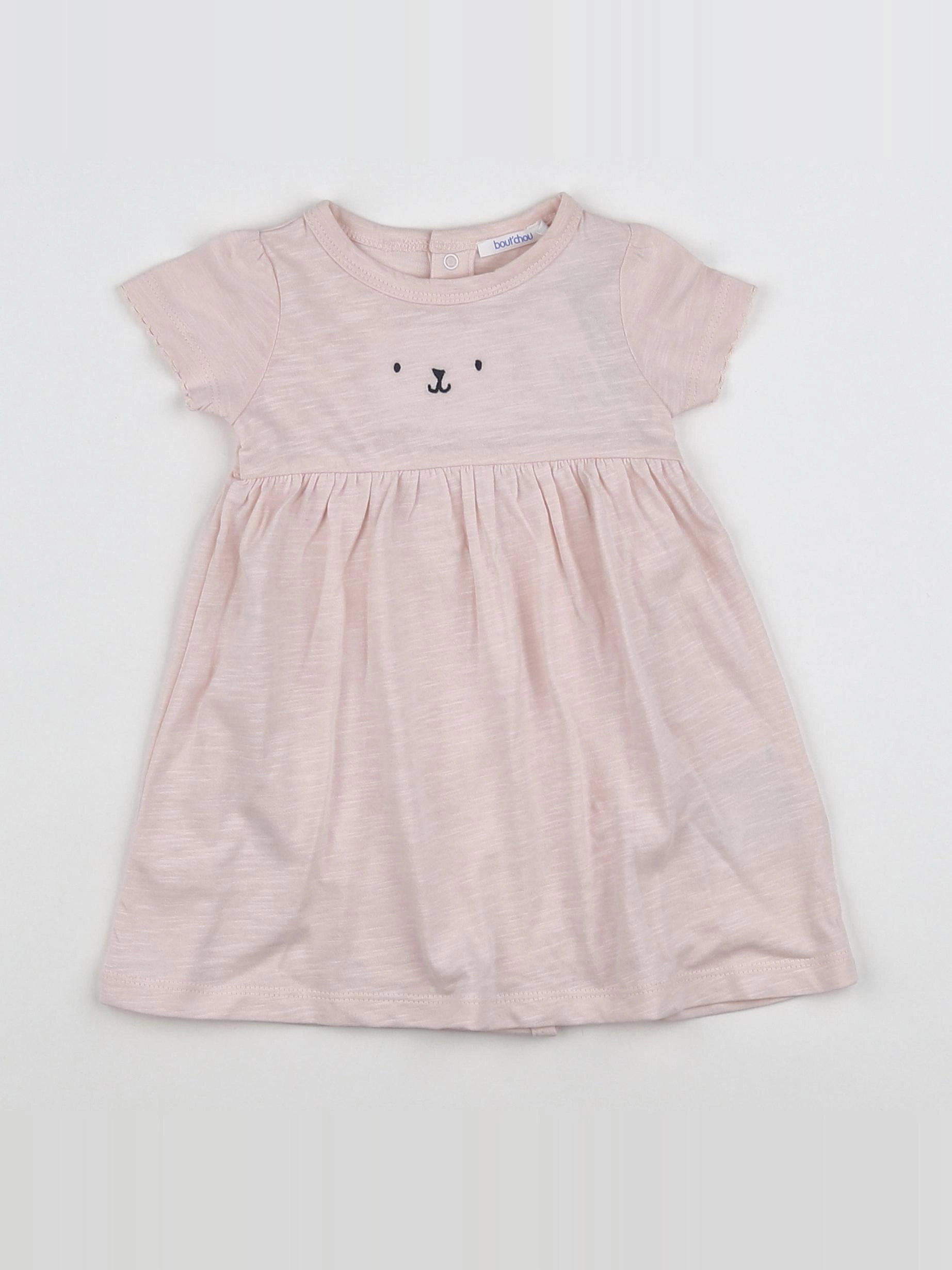 Boutchou - robe rose (état neuf) - 6 mois