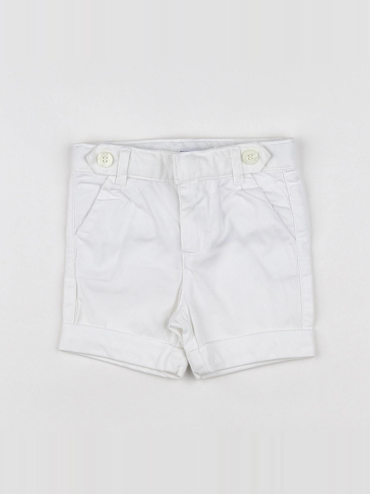 Jacadi - short blanc - 6 mois
