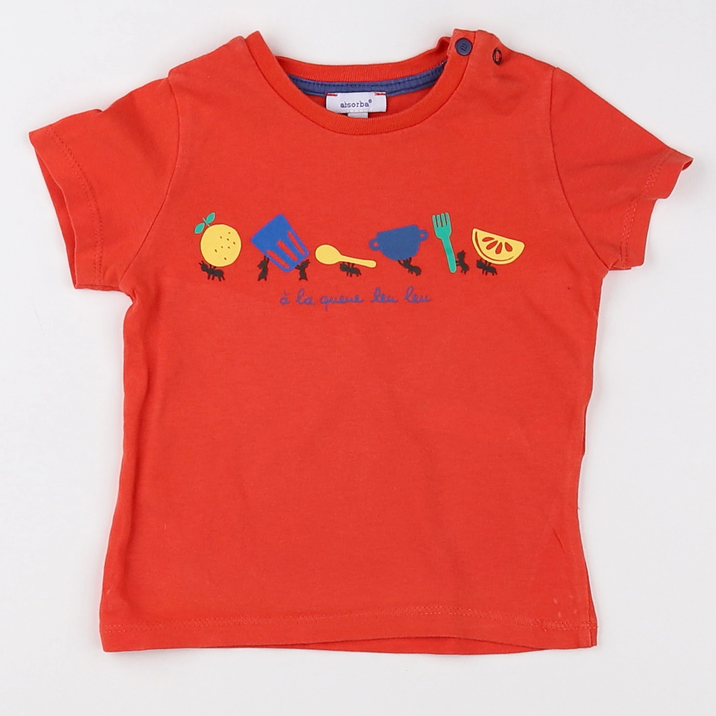 Absorba - tee-shirt orange - 12 mois