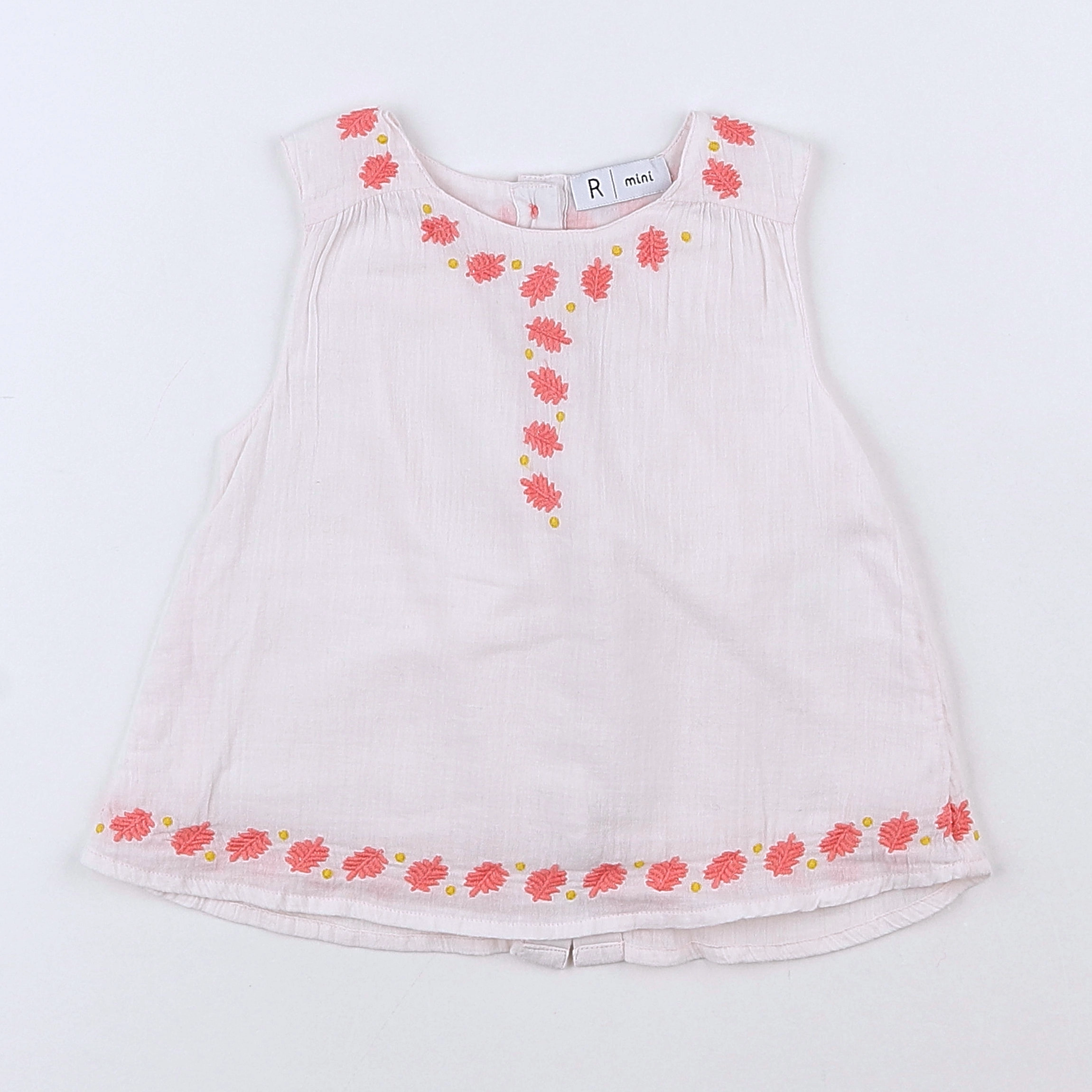 La Redoute - blouse blanc,rose - 18 mois