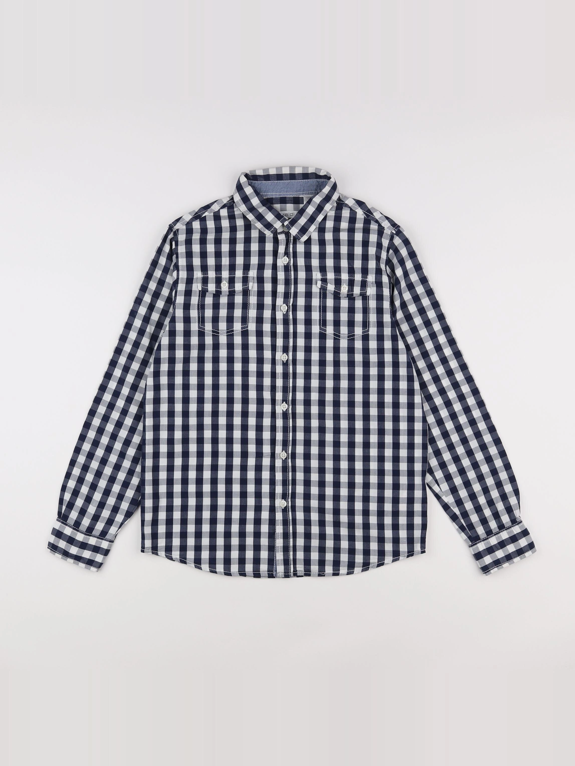 Okaidi - chemise blanc, bleu - 12 ans