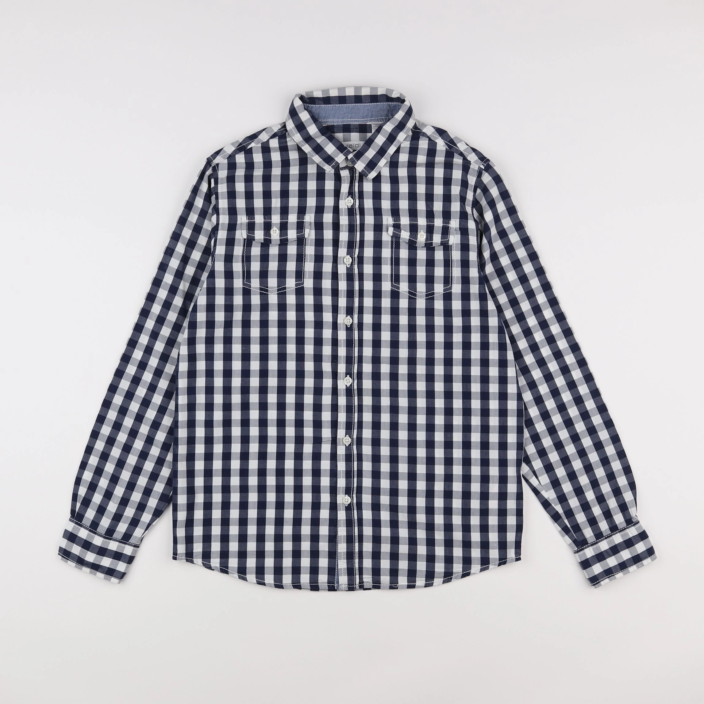 Okaidi - chemise blanc, bleu - 12 ans