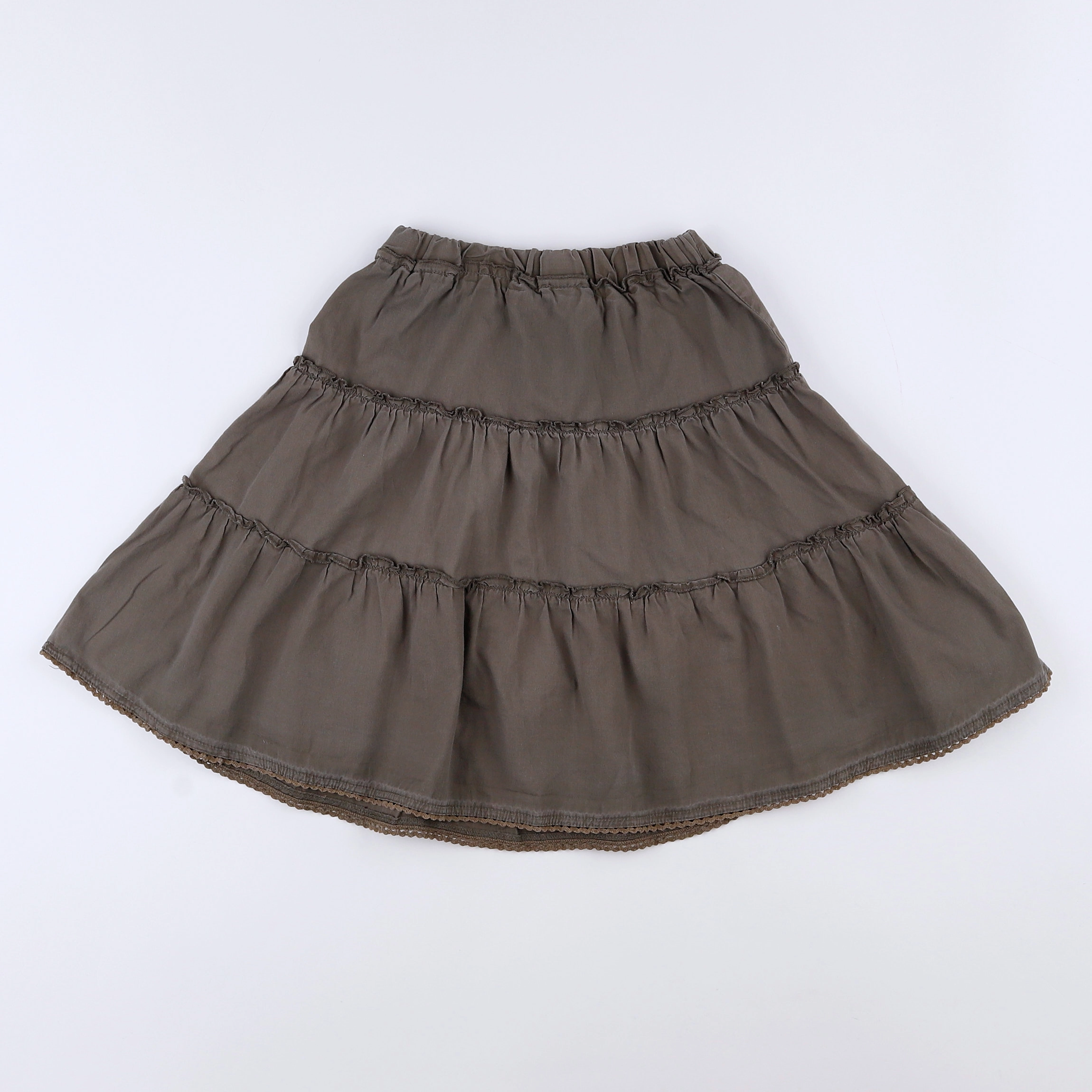 Vertbaudet - jupe taupe - 4 ans