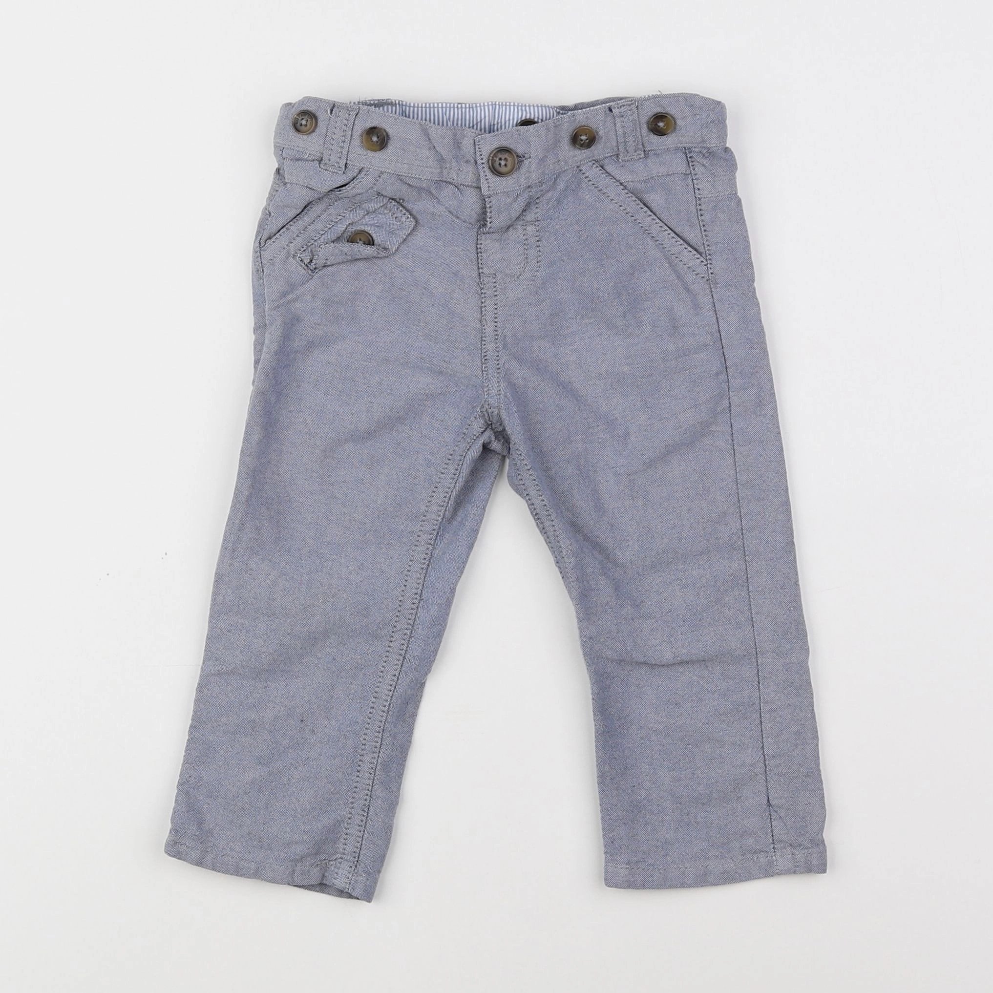 Tape à l'oeil - pantalon bleu - 6 mois