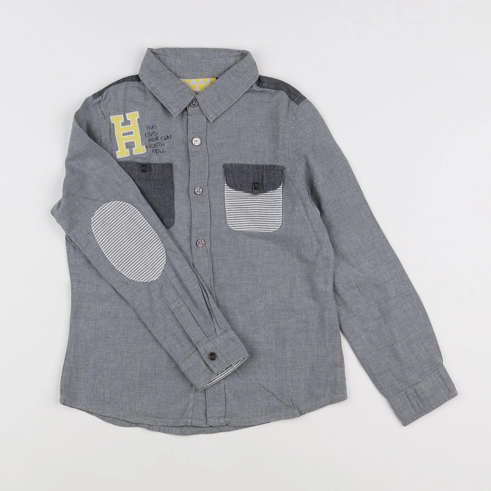 IKKS - chemise gris - 6 ans