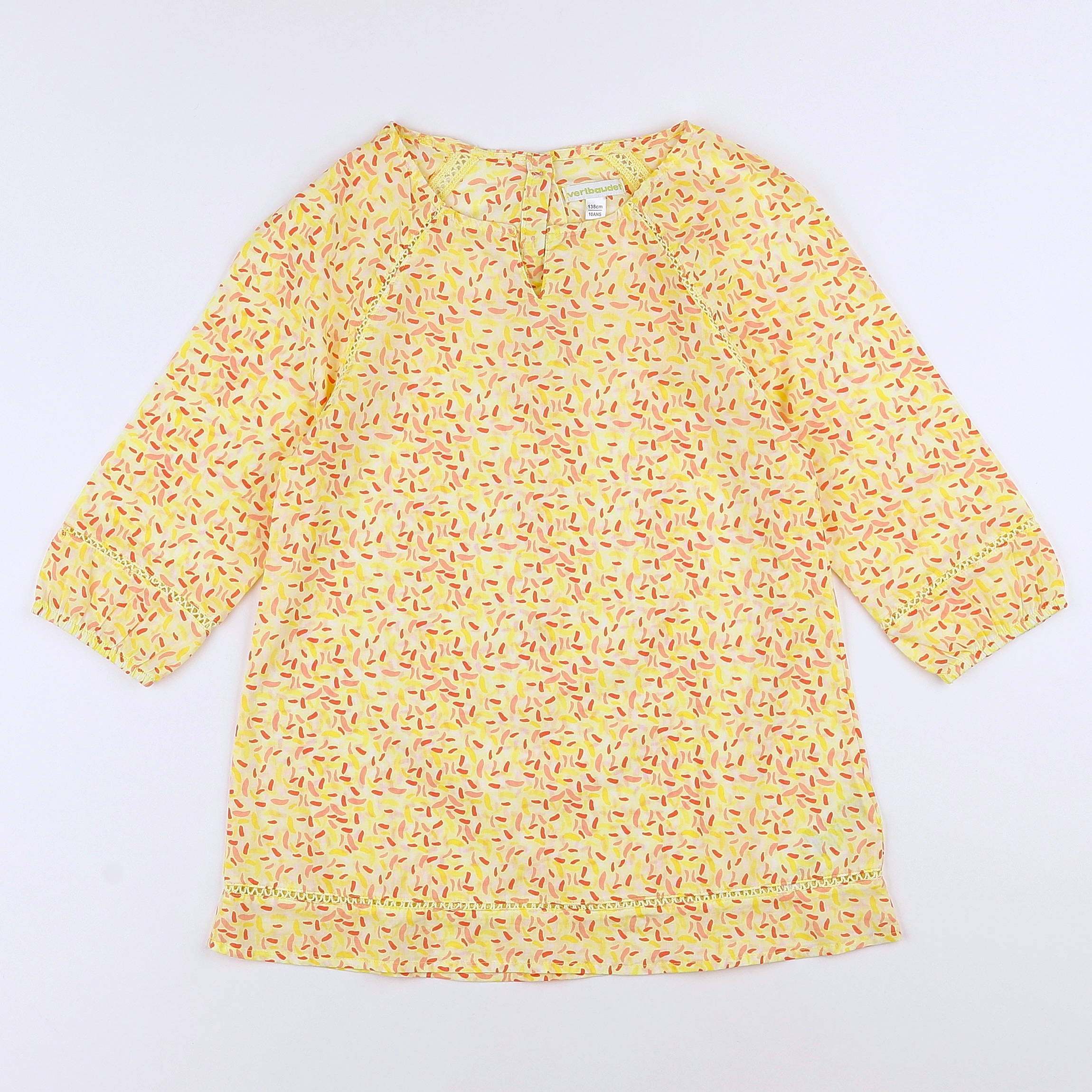Vertbaudet - robe jaune - 10 ans