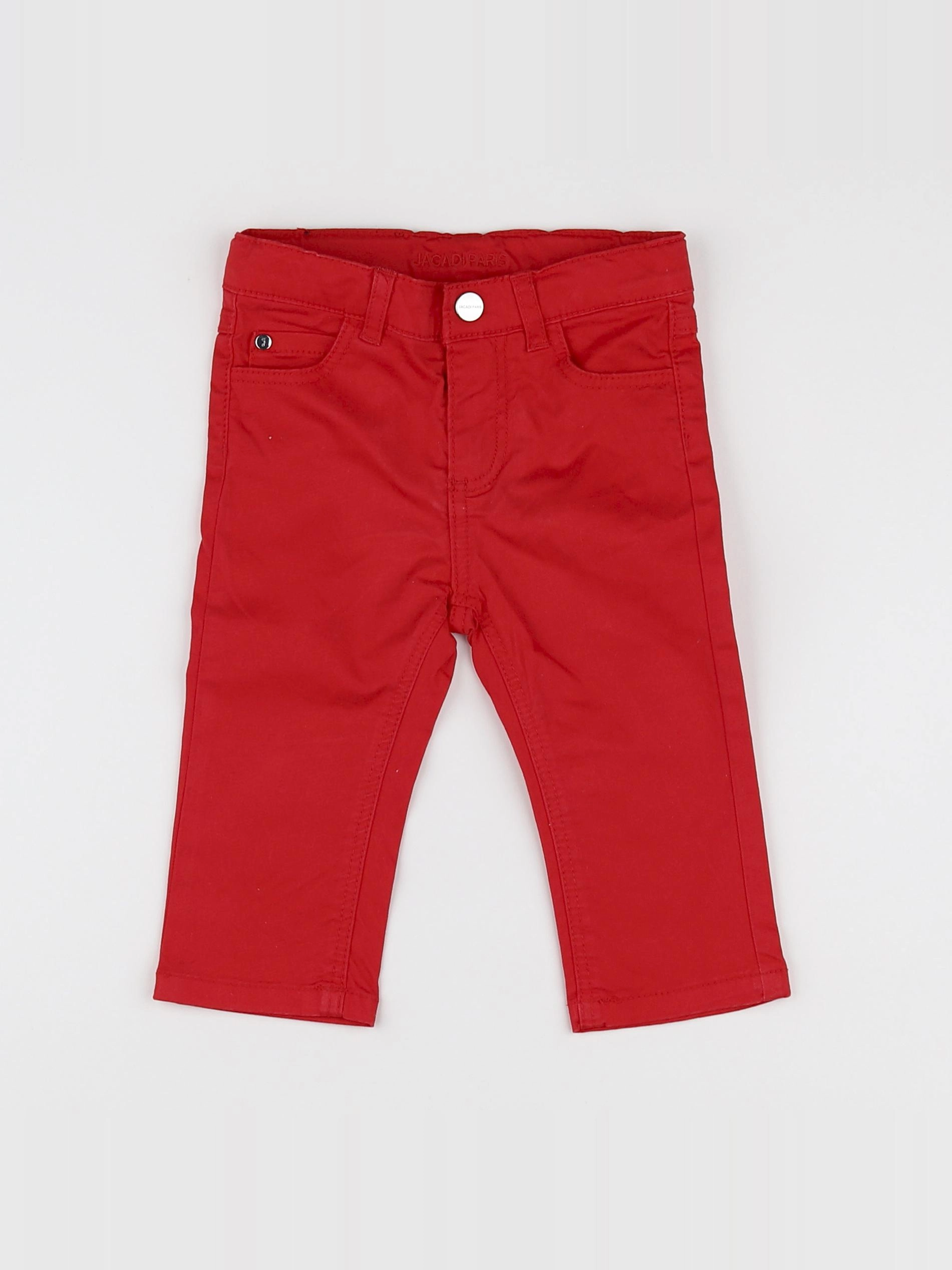 Jacadi - jean rouge - 12 mois