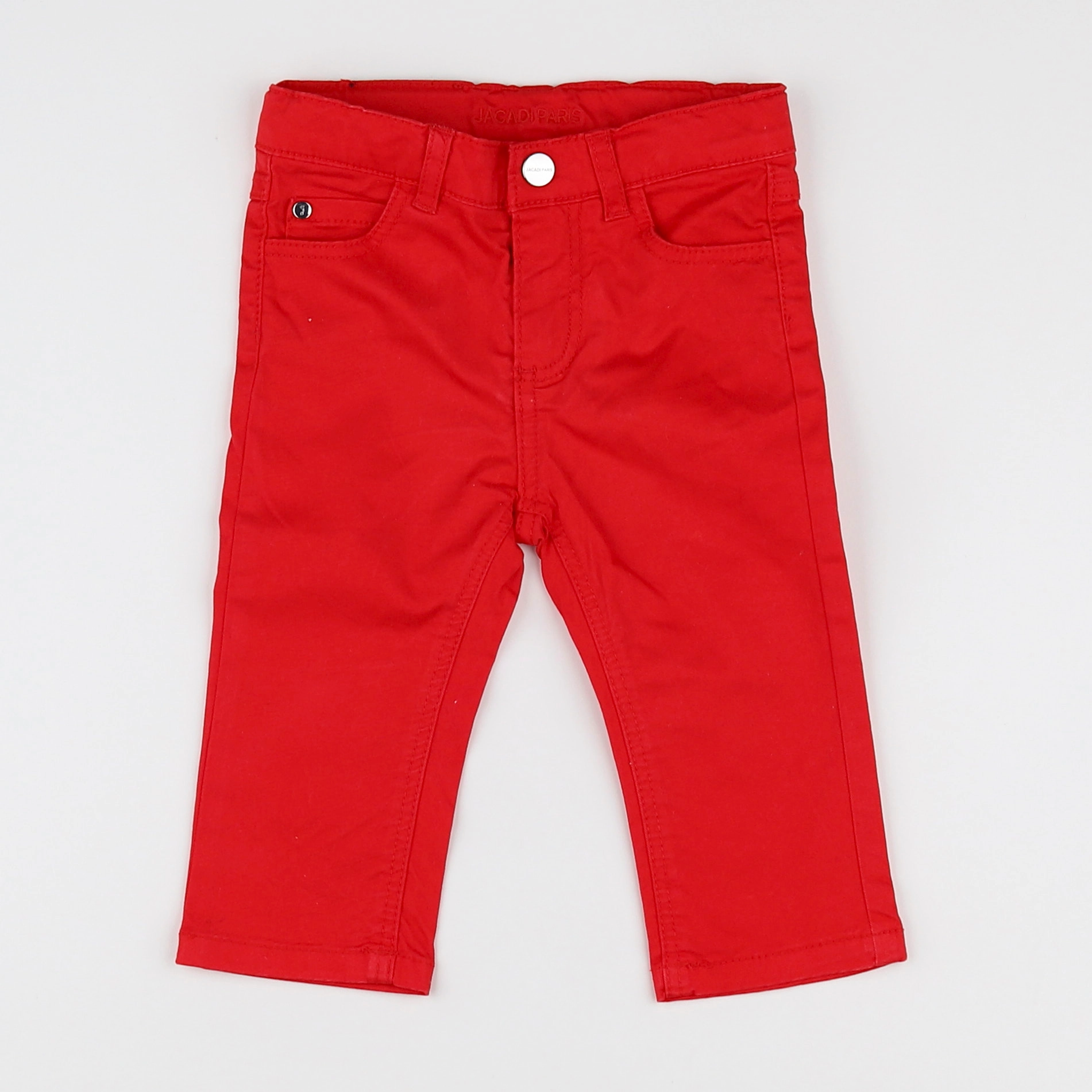 Jacadi - jean rouge - 12 mois