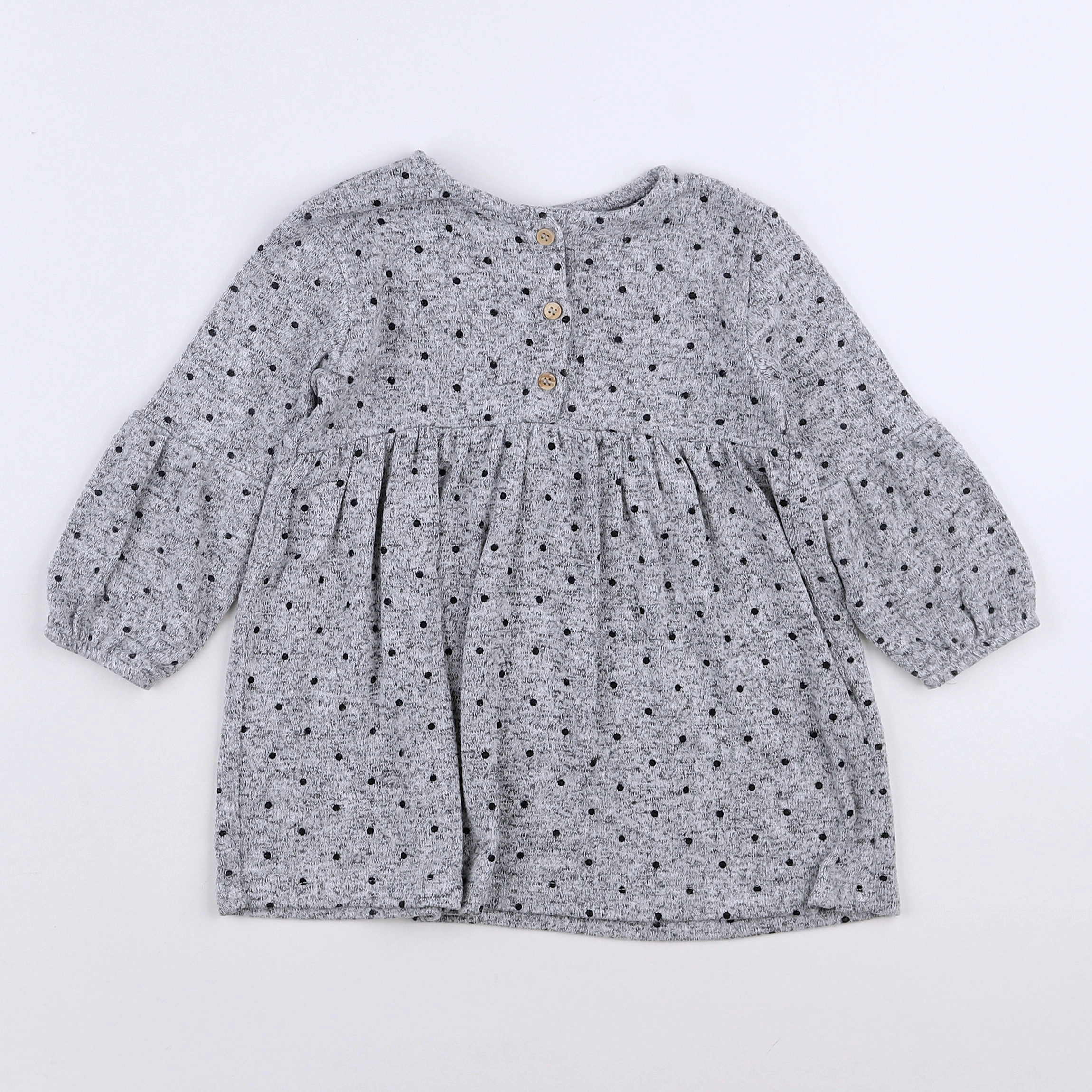 Zara - robe gris - 9/12 mois