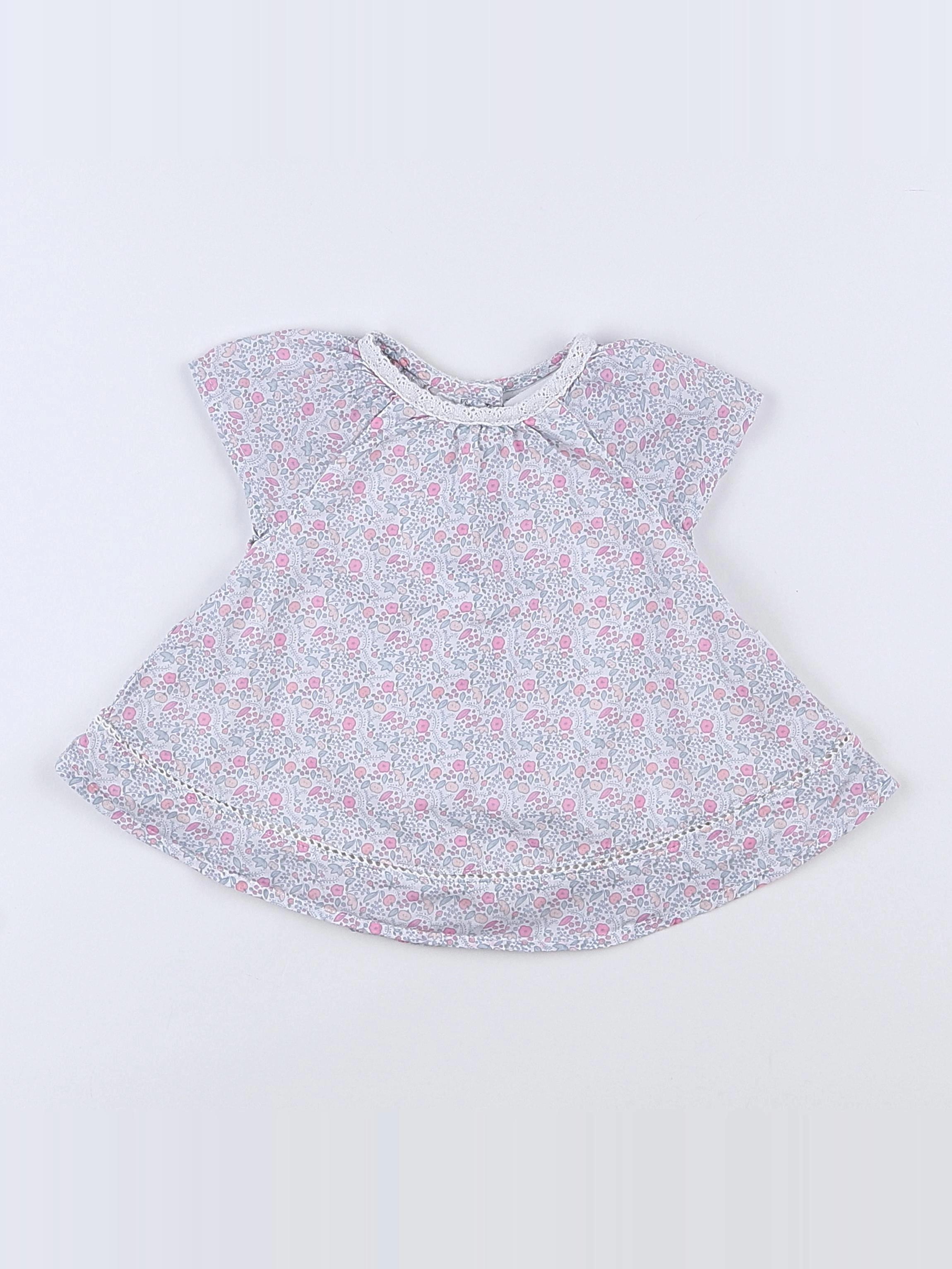 Vertbaudet - robe blanc - 1 mois
