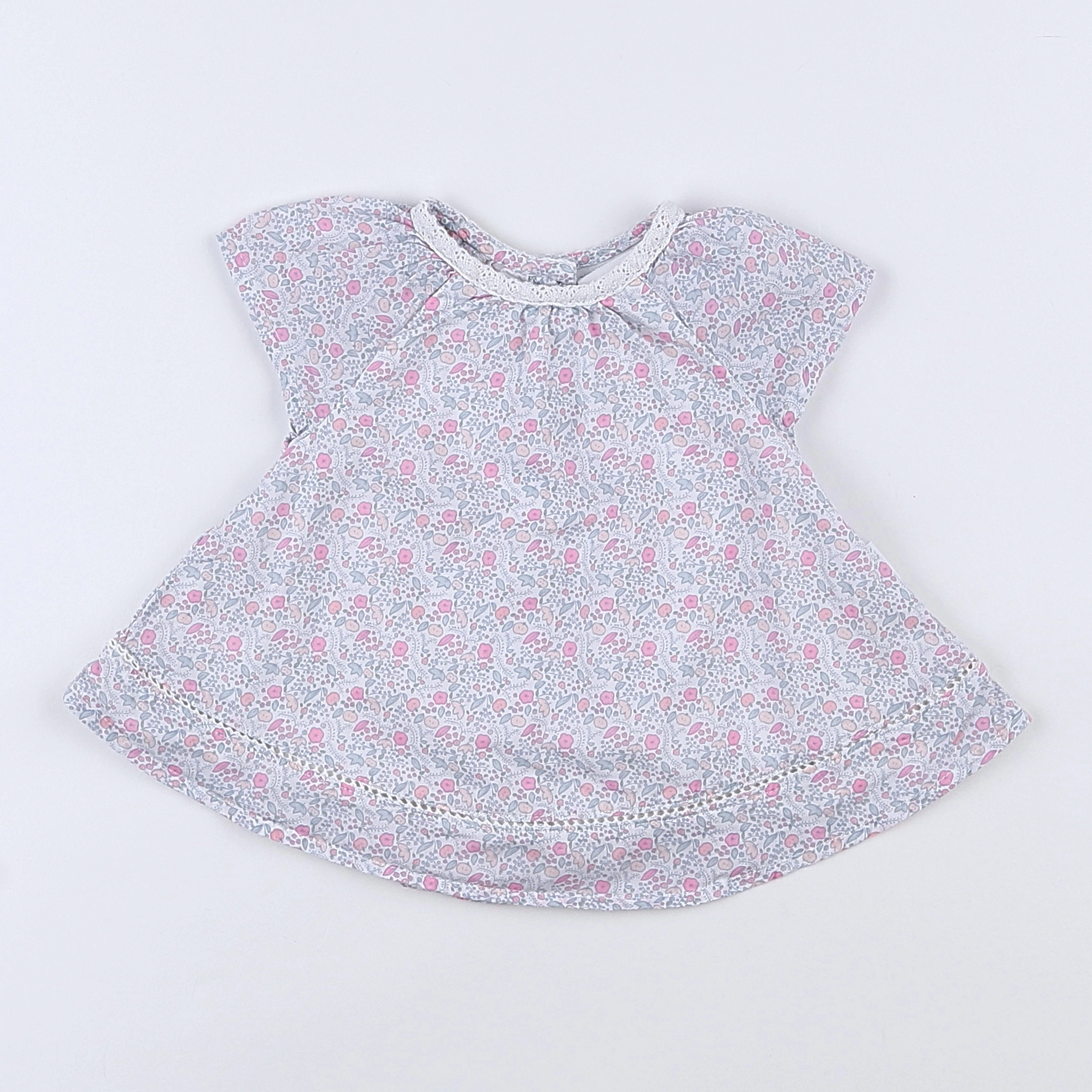 Vertbaudet - robe blanc - 1 mois