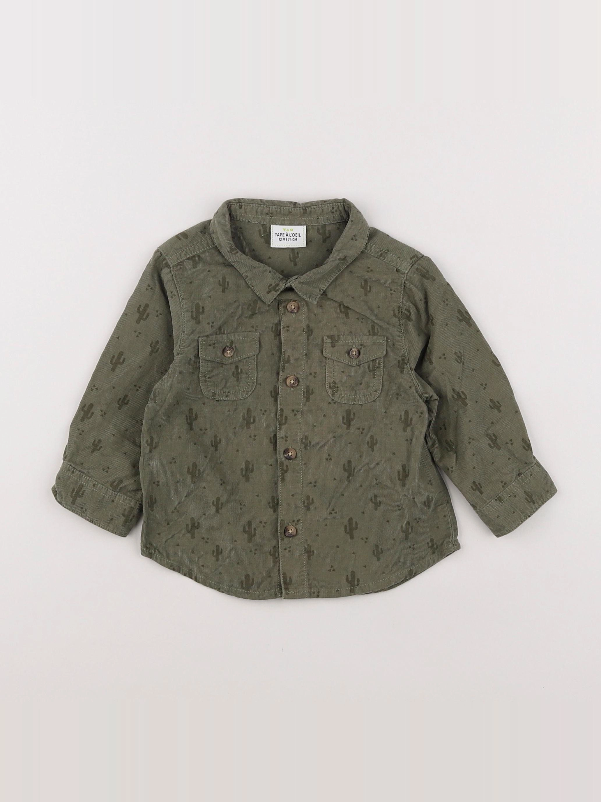 Tape à l'oeil - chemise vert - 12 mois