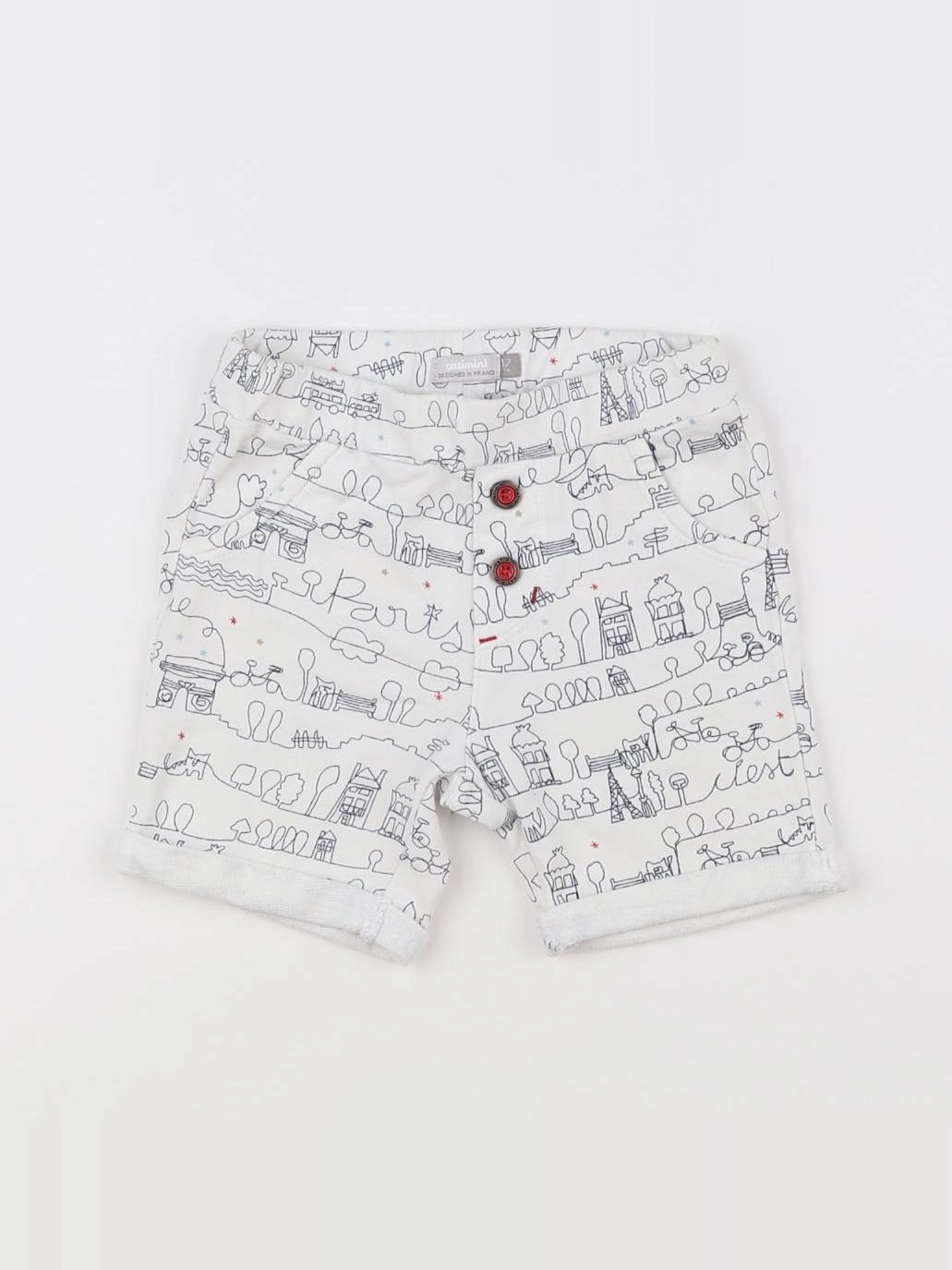 Catimini - short blanc - 12 mois