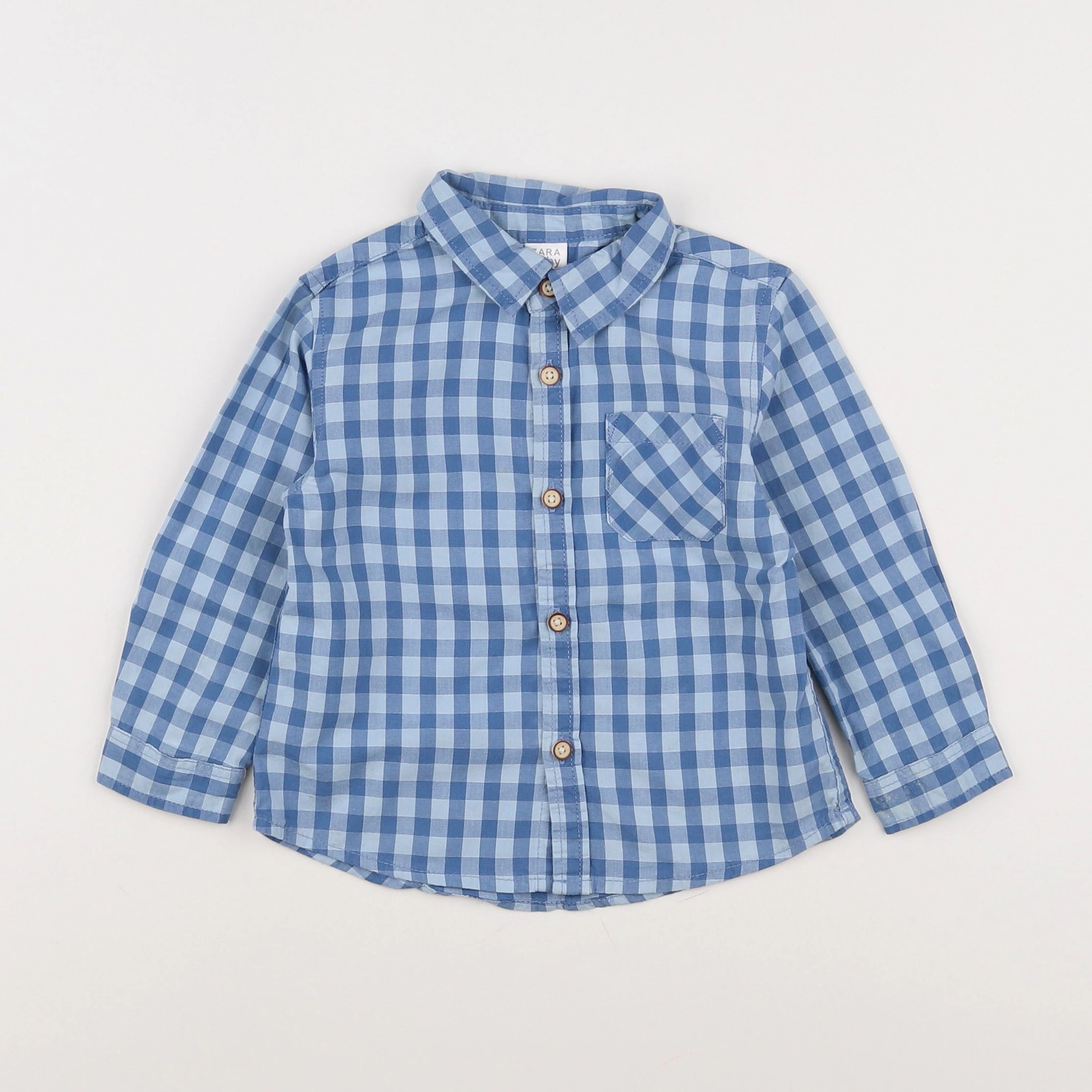 Zara - chemise bleu - 9/12 mois