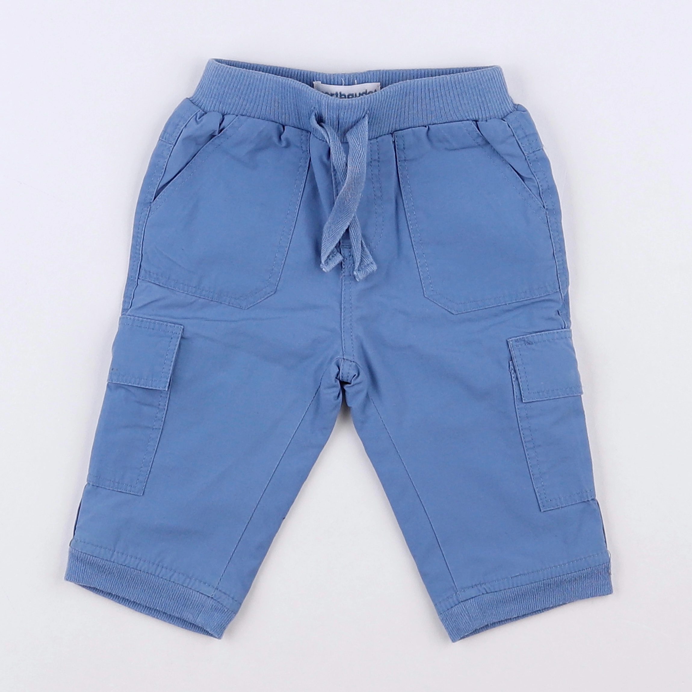 Vertbaudet - pantalon doublé bleu - 3 mois