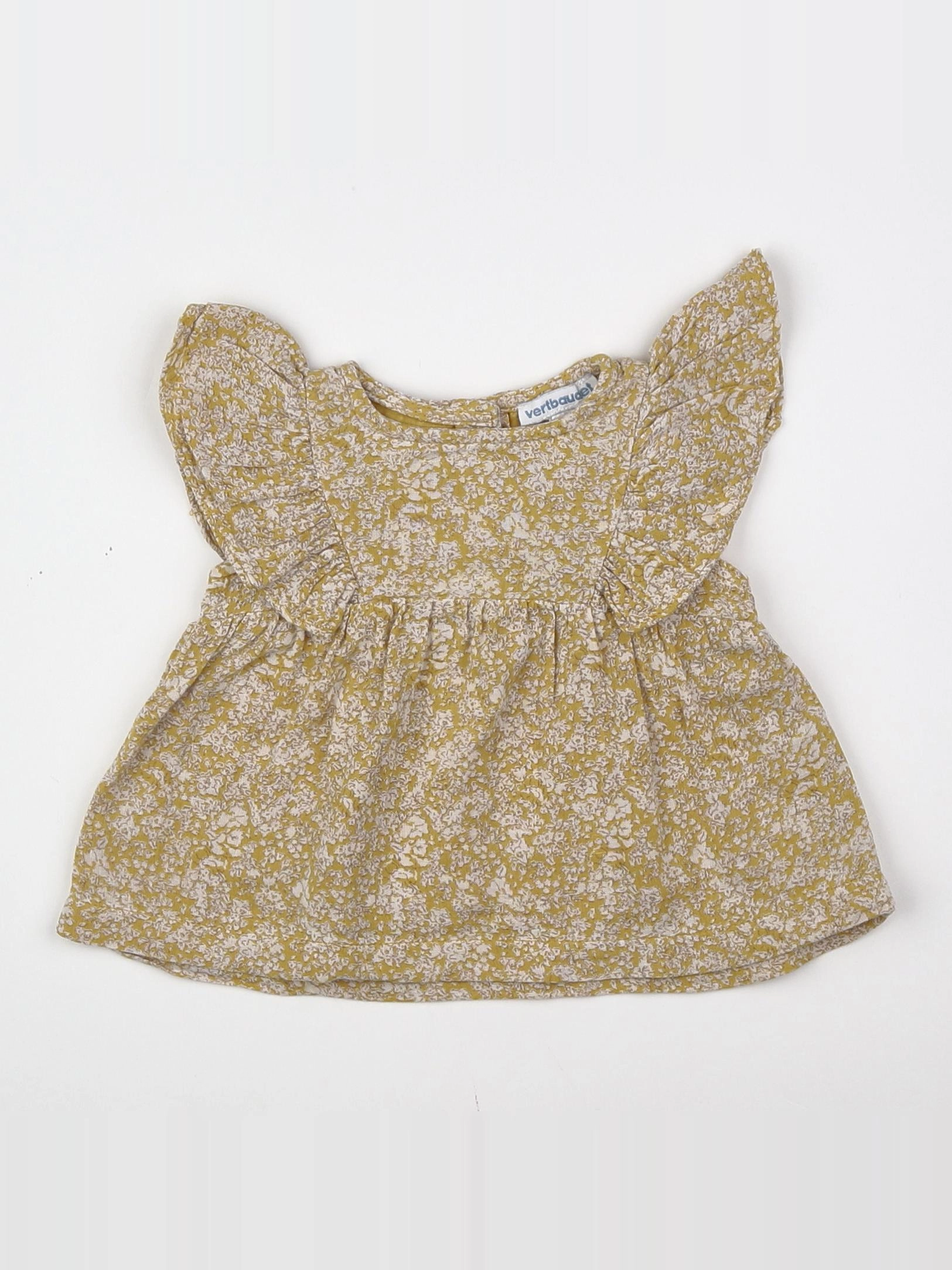 Vertbaudet - blouse jaune - 3 mois