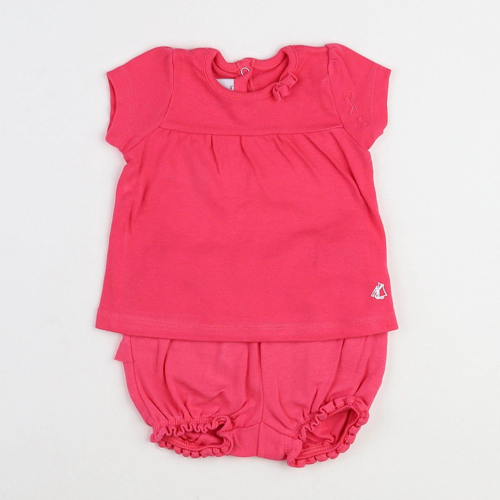 Petit Bateau - ensemble rose - 3 mois