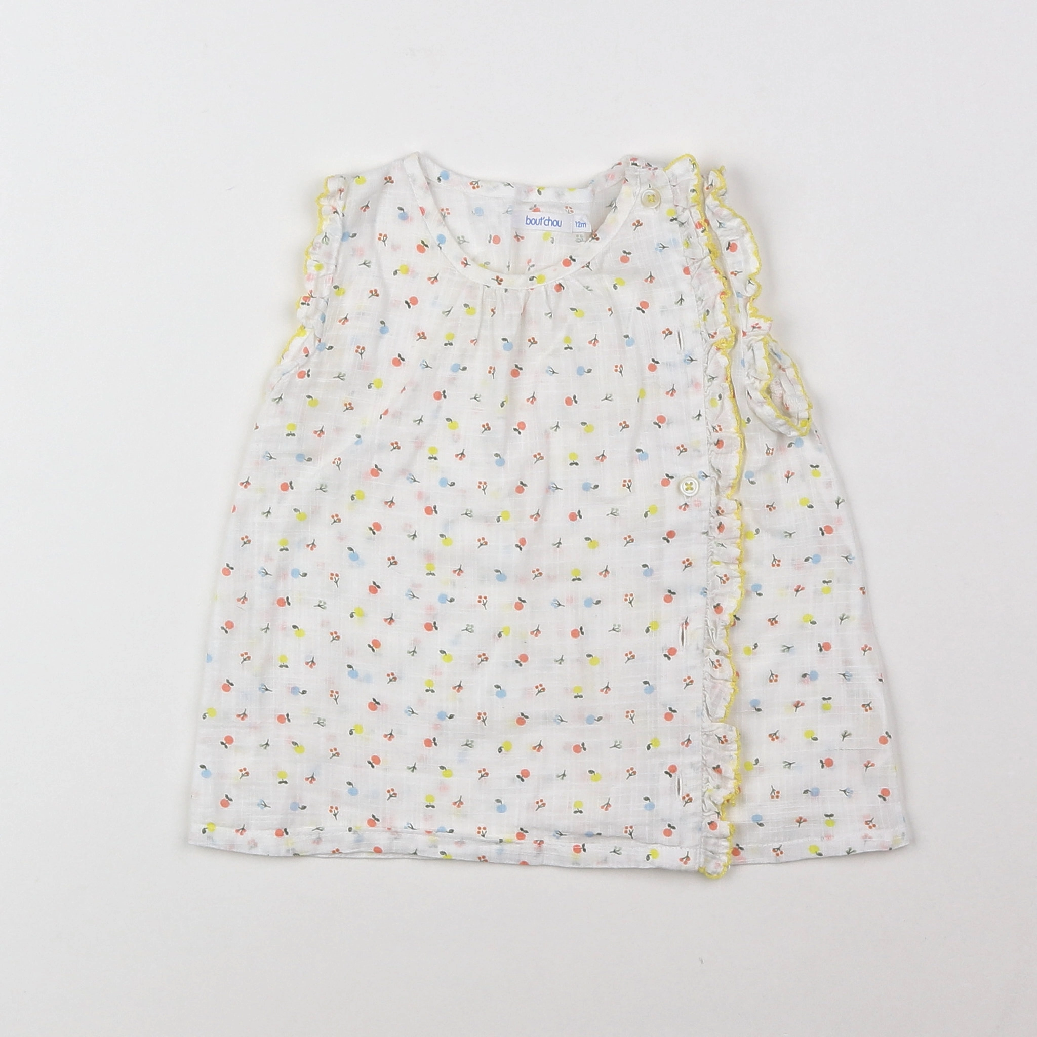 Boutchou - blouse blanc - 12 mois