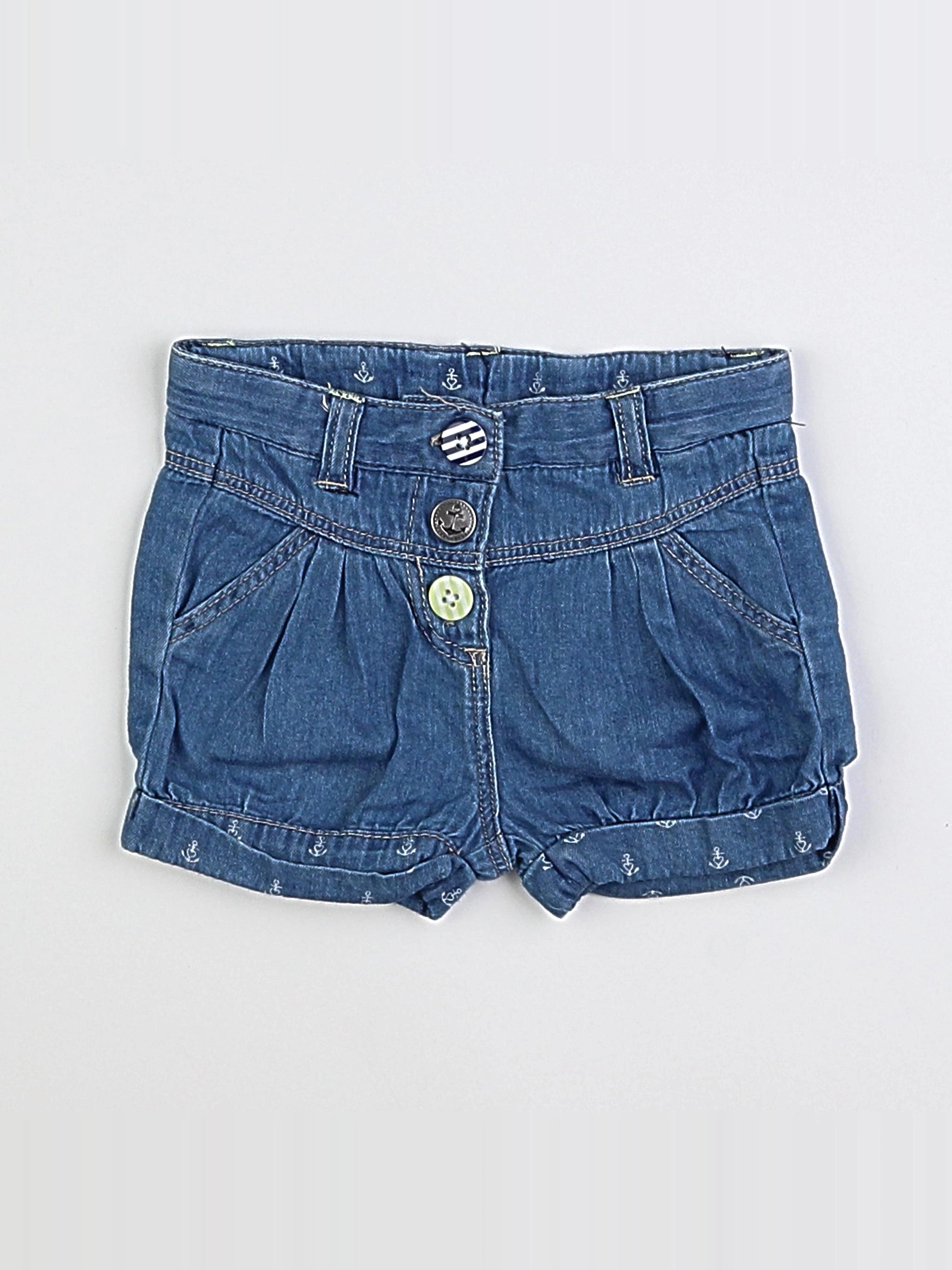 Tape à l'oeil - short bleu - 3 mois