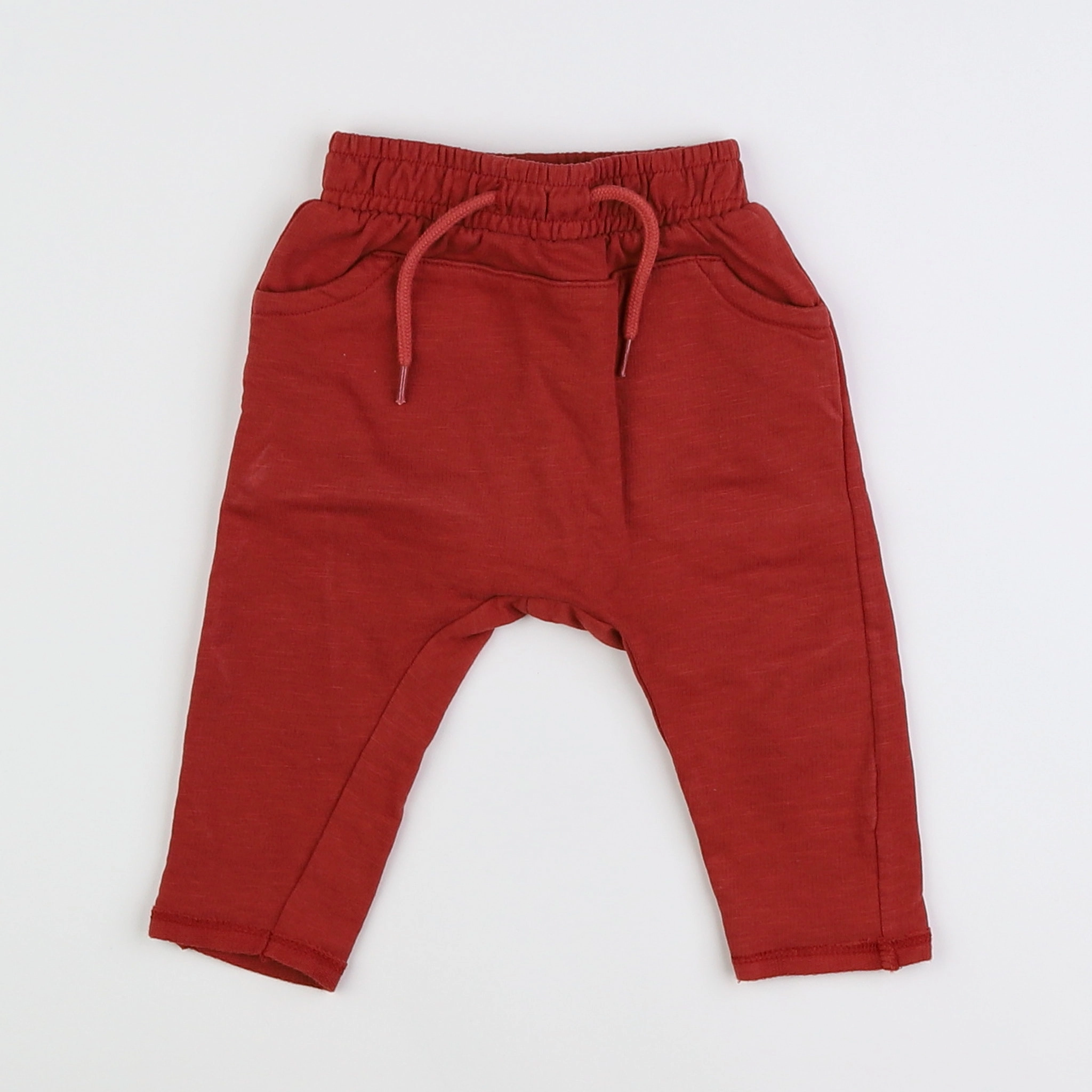 Vertbaudet - pantalon rouge - 3 mois