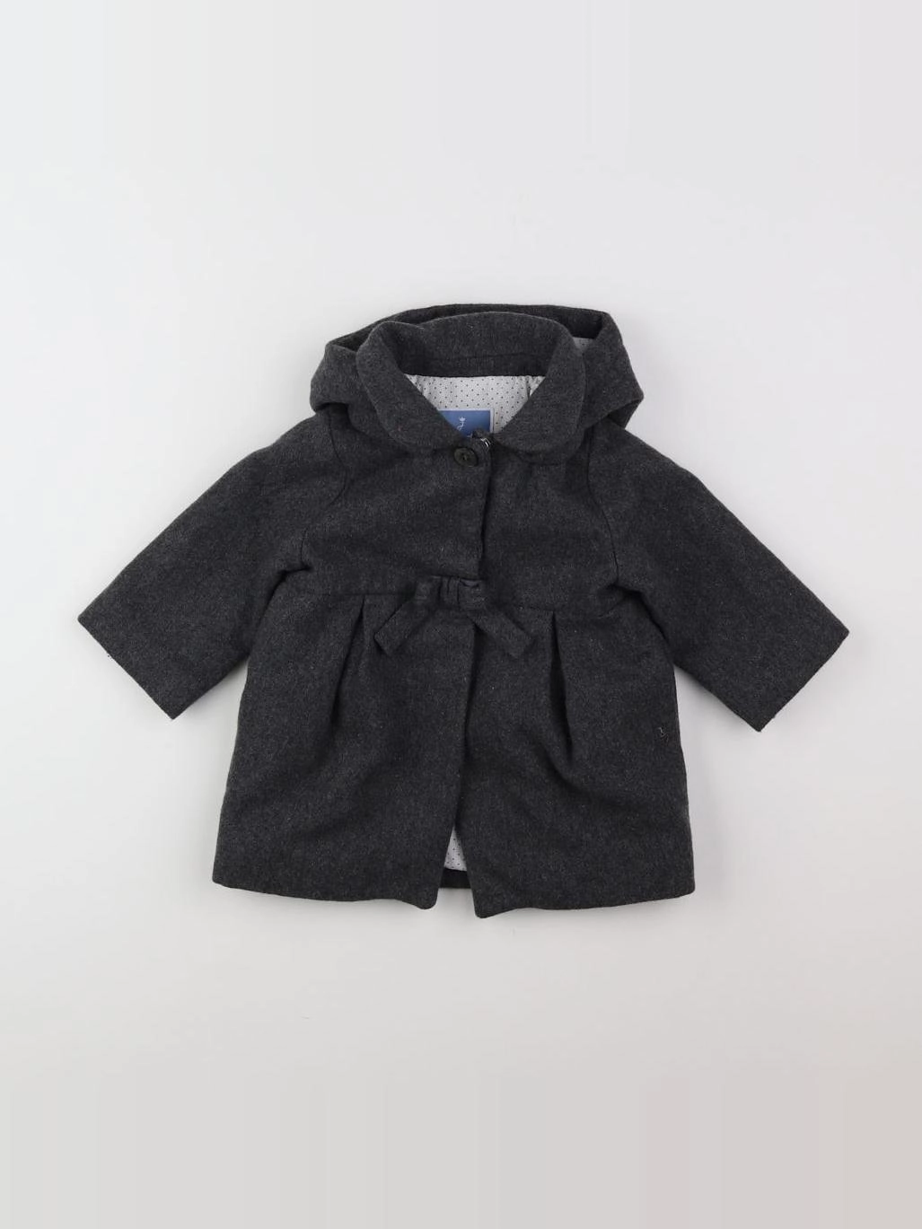 Jacadi - manteau gris - 12 mois