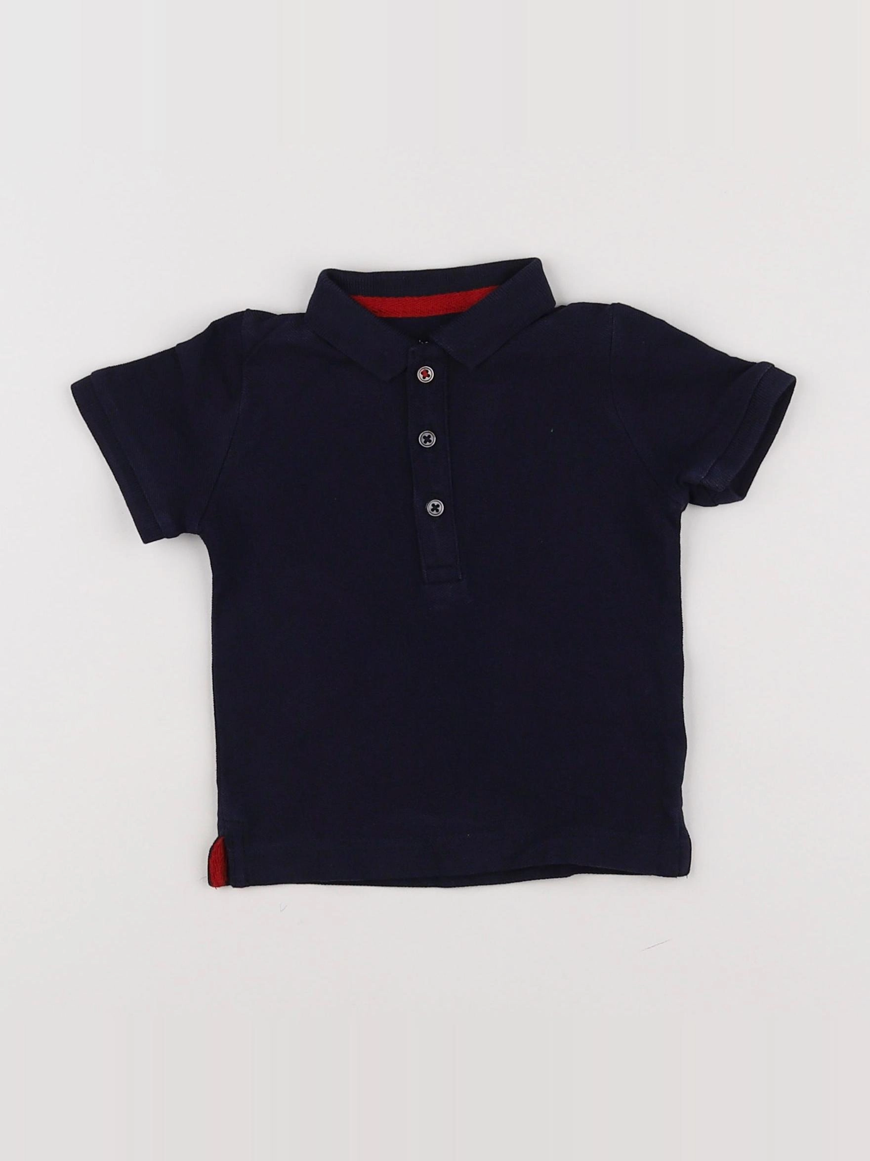Boutchou - polo bleu - 6 mois