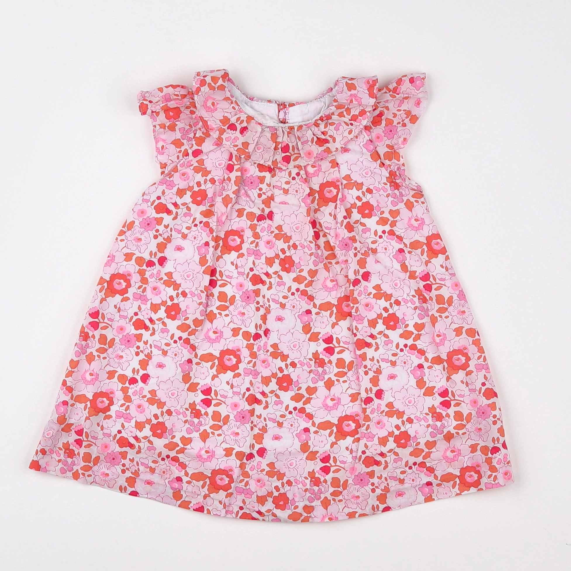 Jacadi - robe liberty blanc - 12 mois