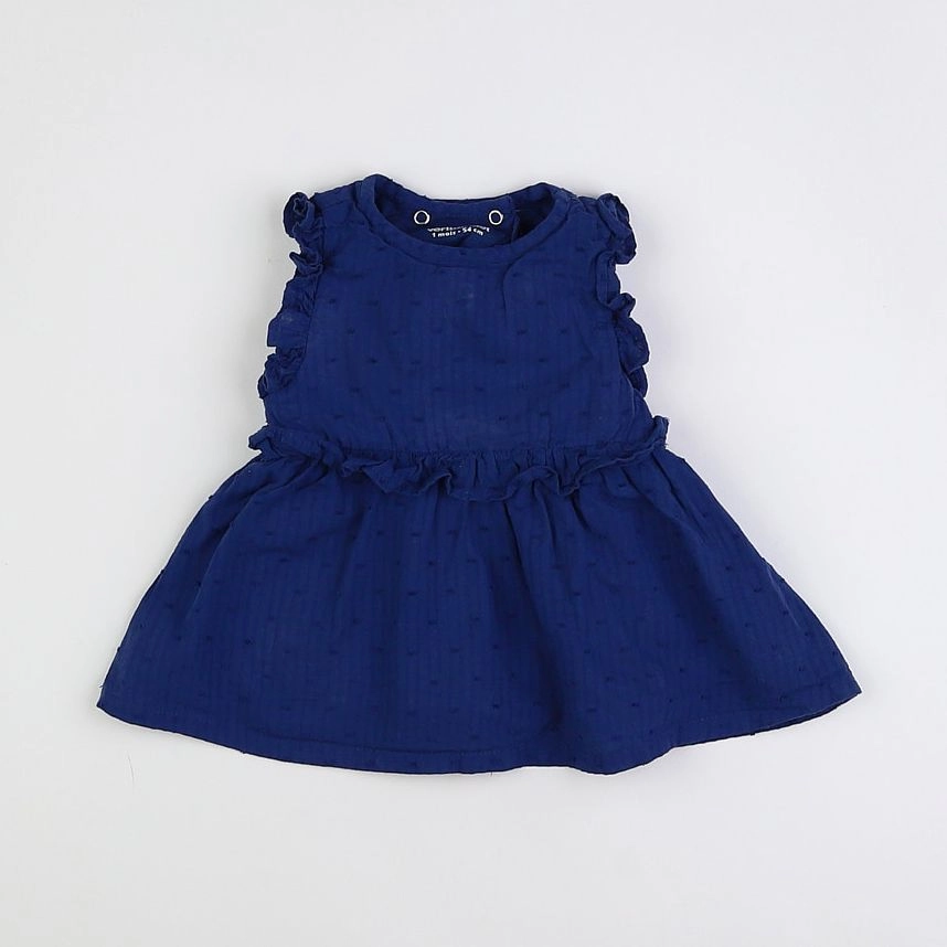 Vertbaudet - robe bleu - 1 mois