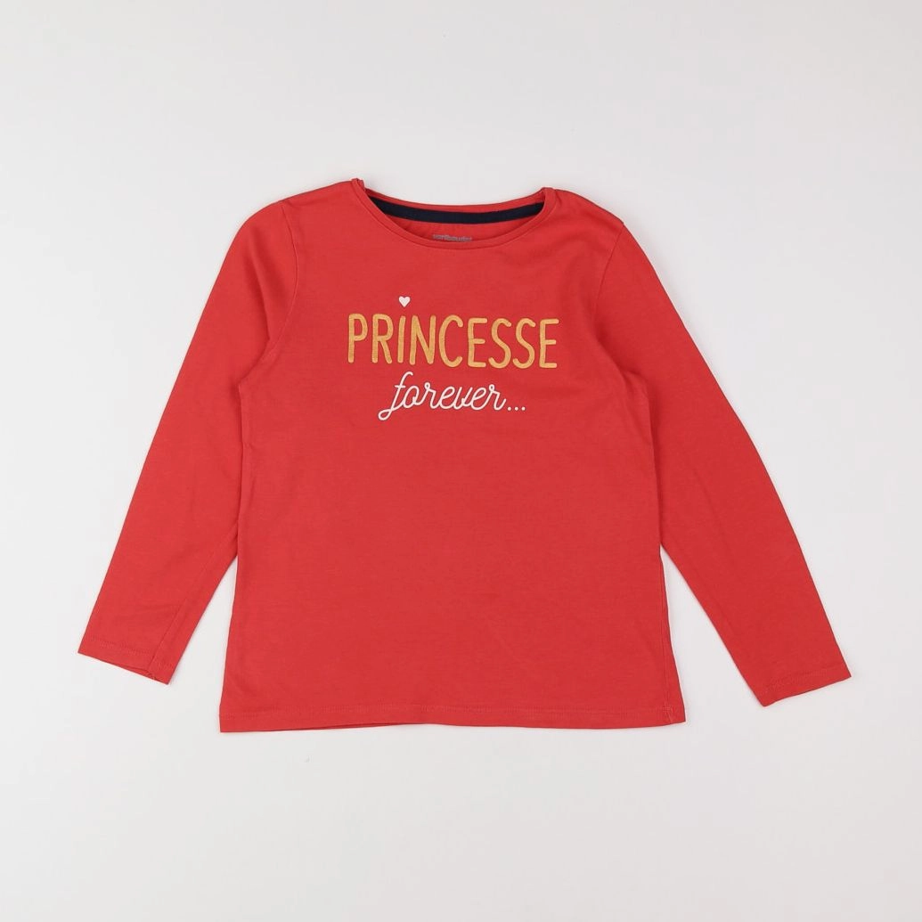 Vertbaudet - tee-shirt rouge - 6 ans