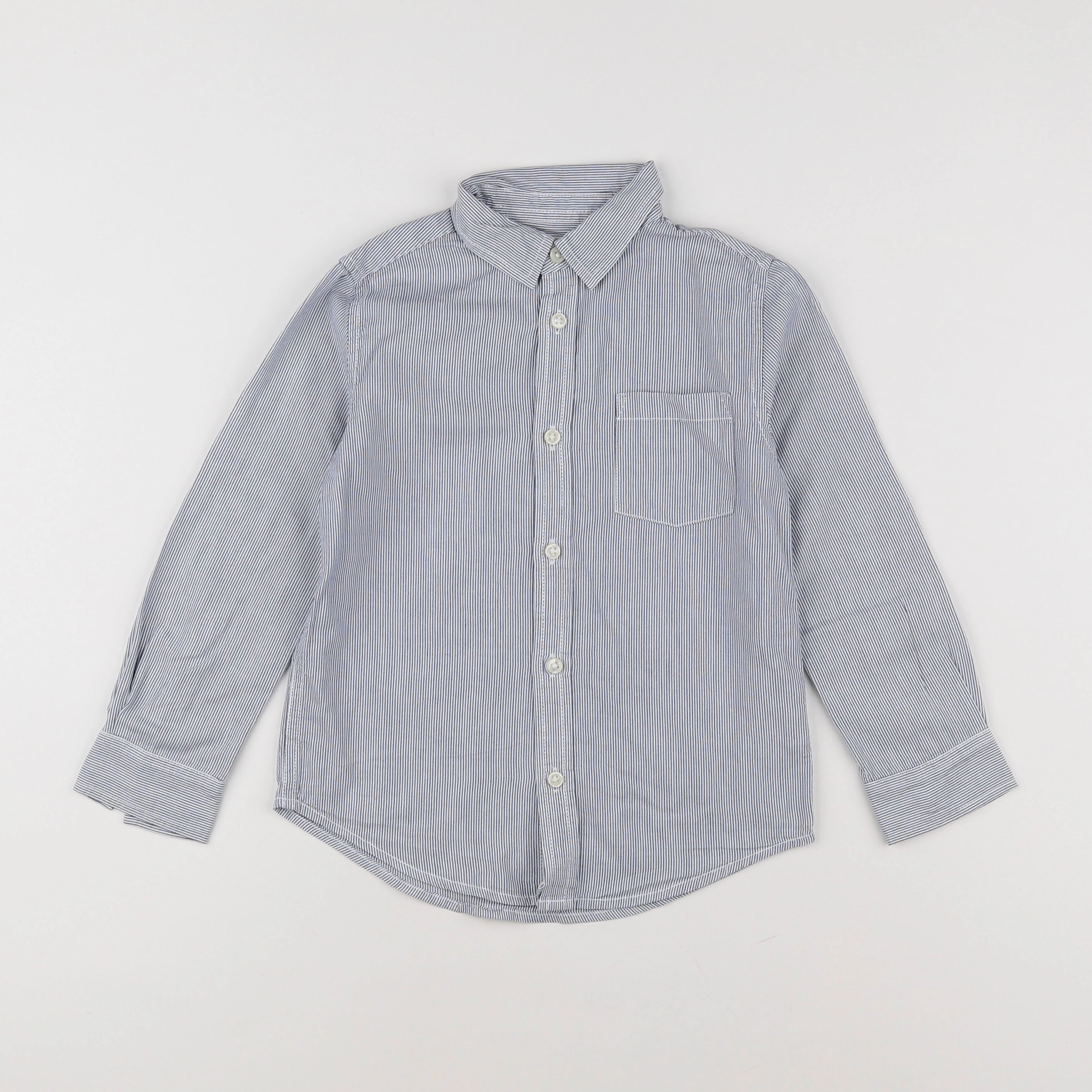 Monoprix - chemise bleu - 6 ans