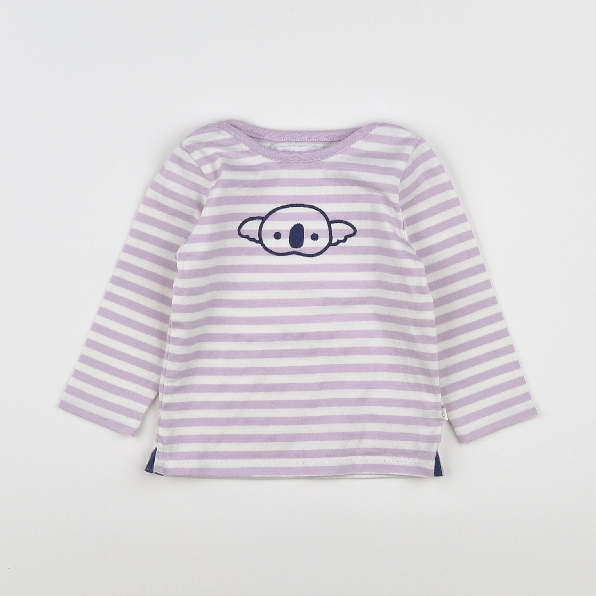 Cadet Rousselle - tee-shirt blanc, violet - 12 mois