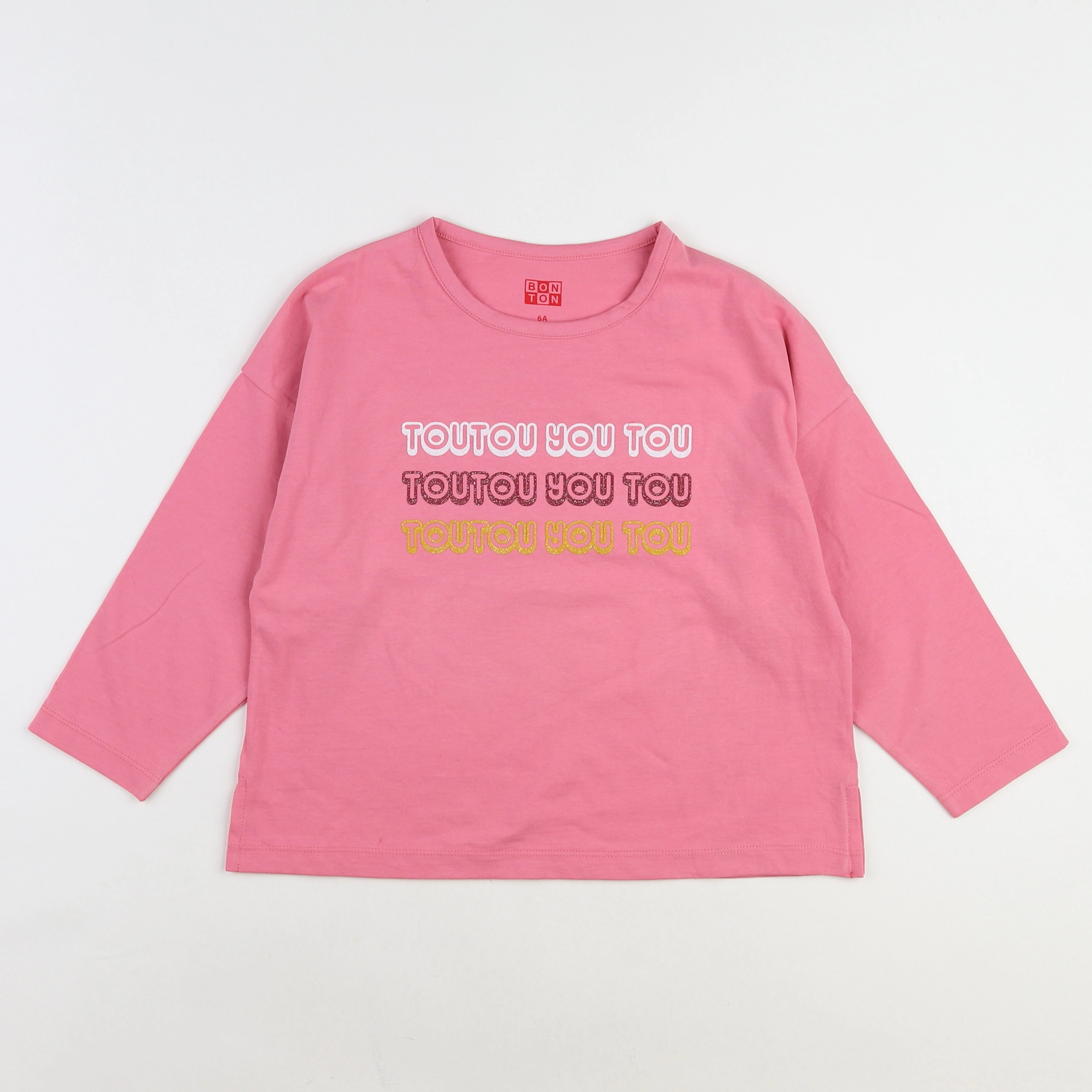 Bonton - tee-shirt rose - 6 ans