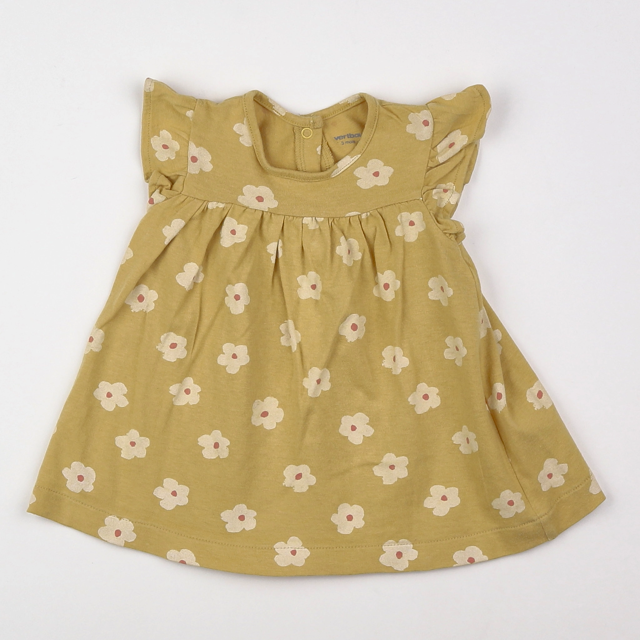 Vertbaudet - robe jaune - 3 mois