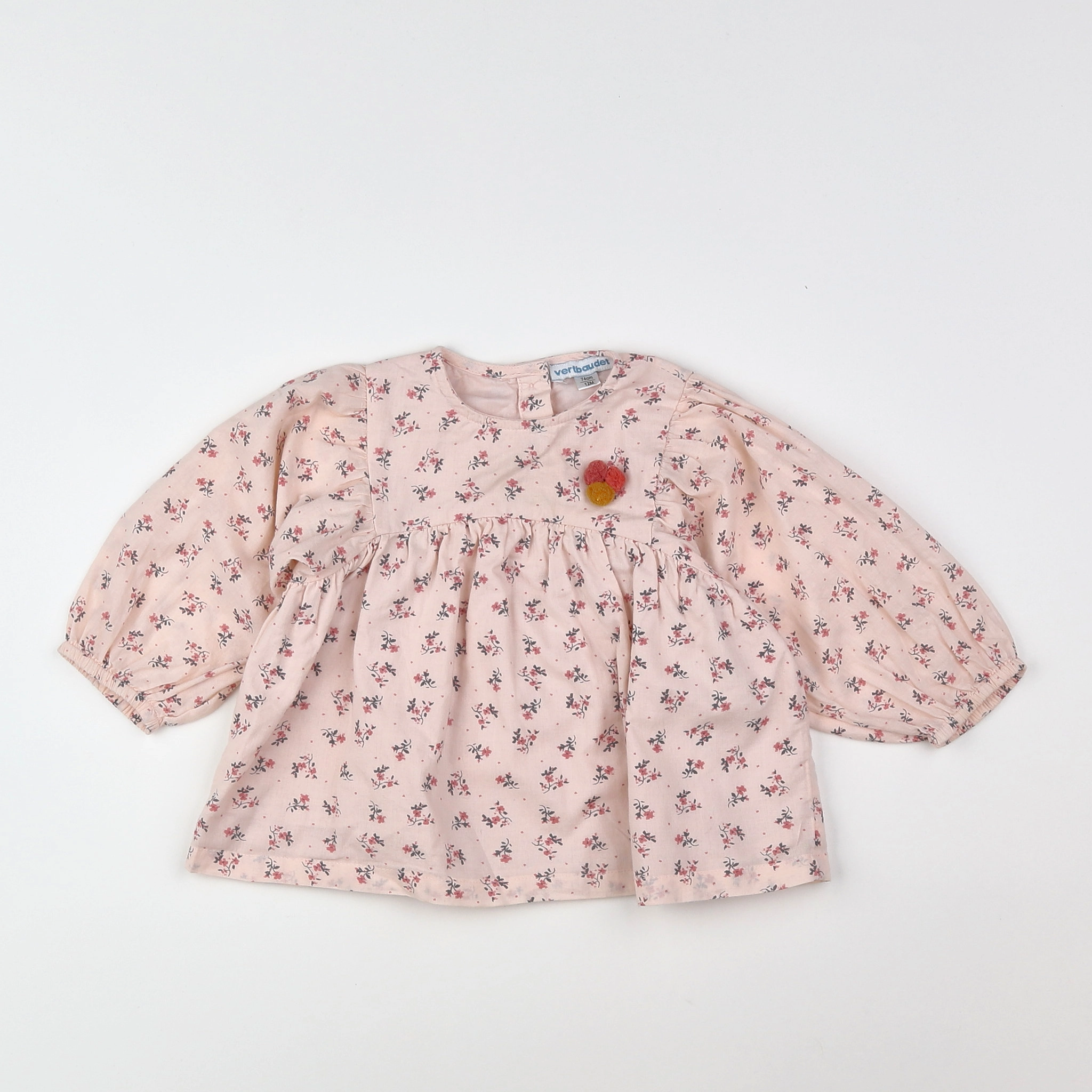Vertbaudet - blouse rose - 12 mois