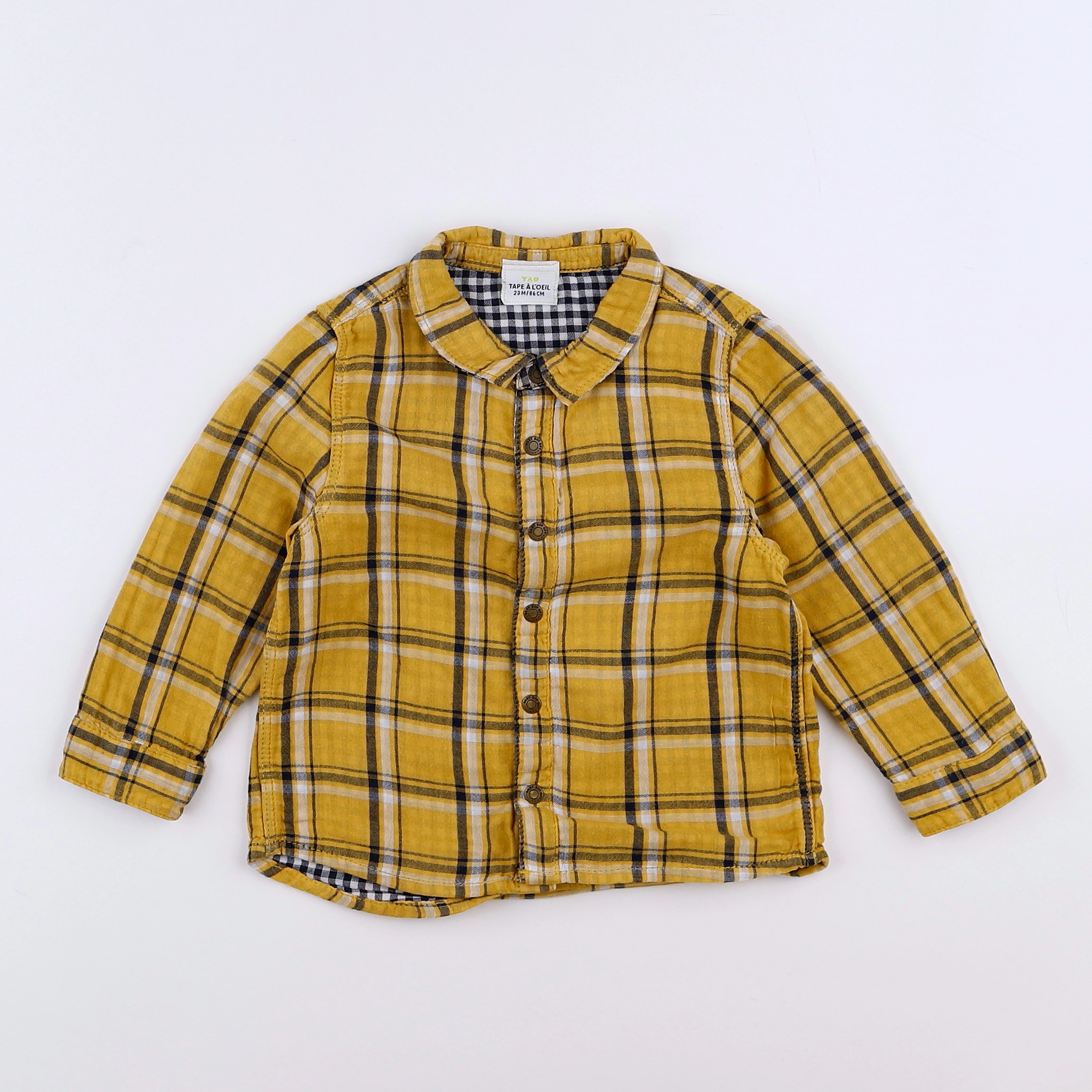 Tape à l'oeil - chemise jaune - 2 ans