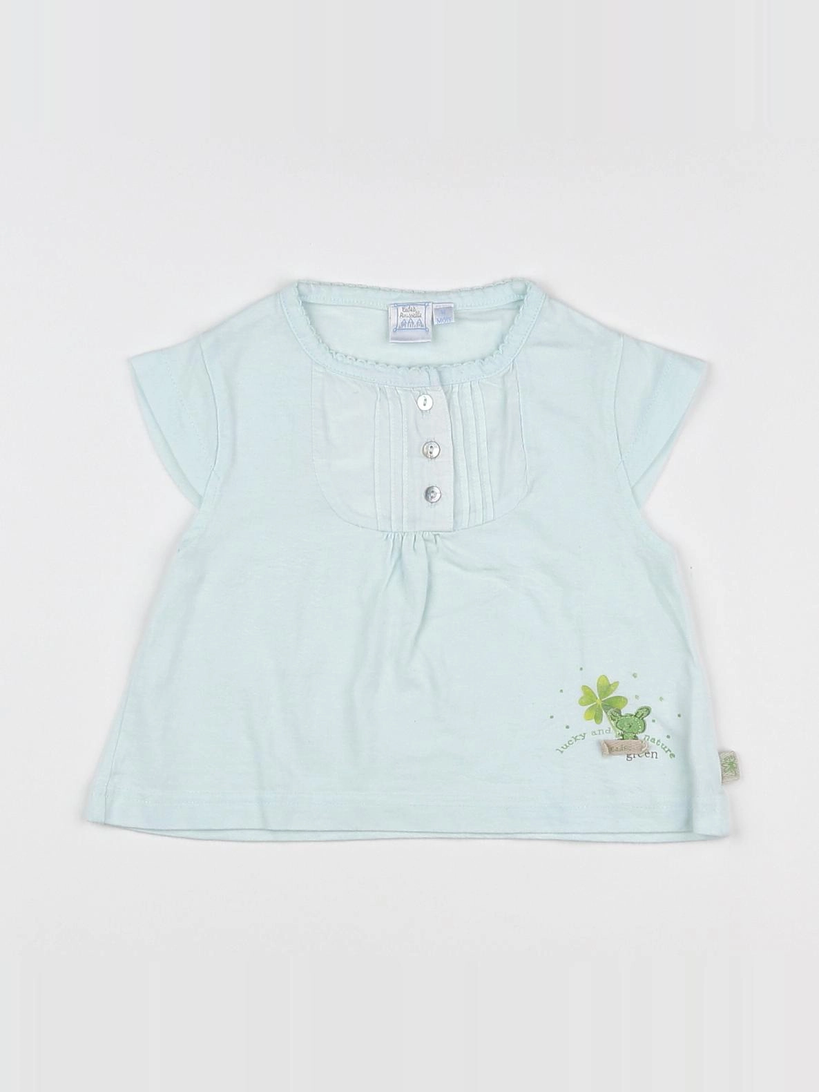 Cadet Rousselle - tee-shirt bleu - 12 mois