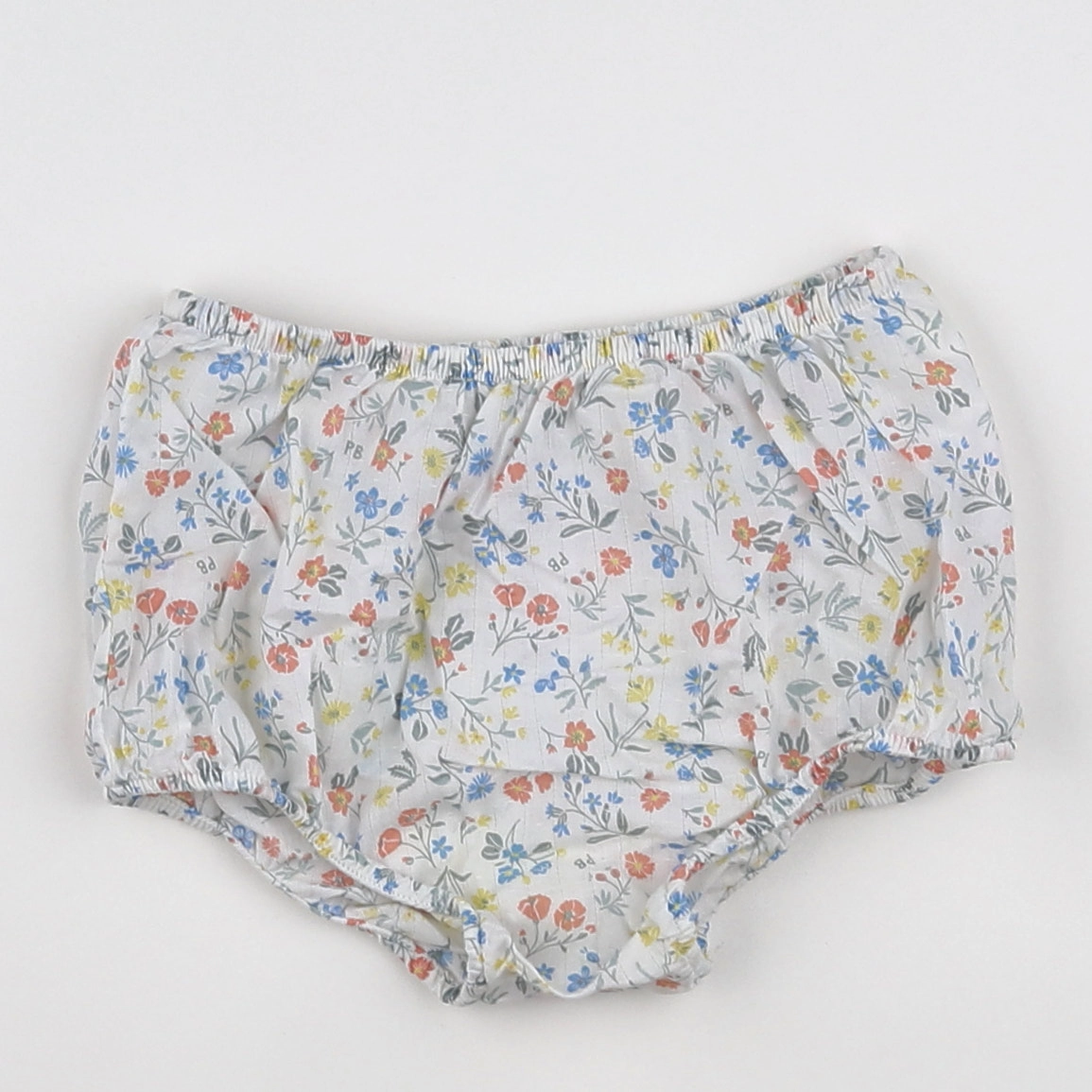 Petit Bateau - bloomer blanc, jaune, multicolore - 12 mois