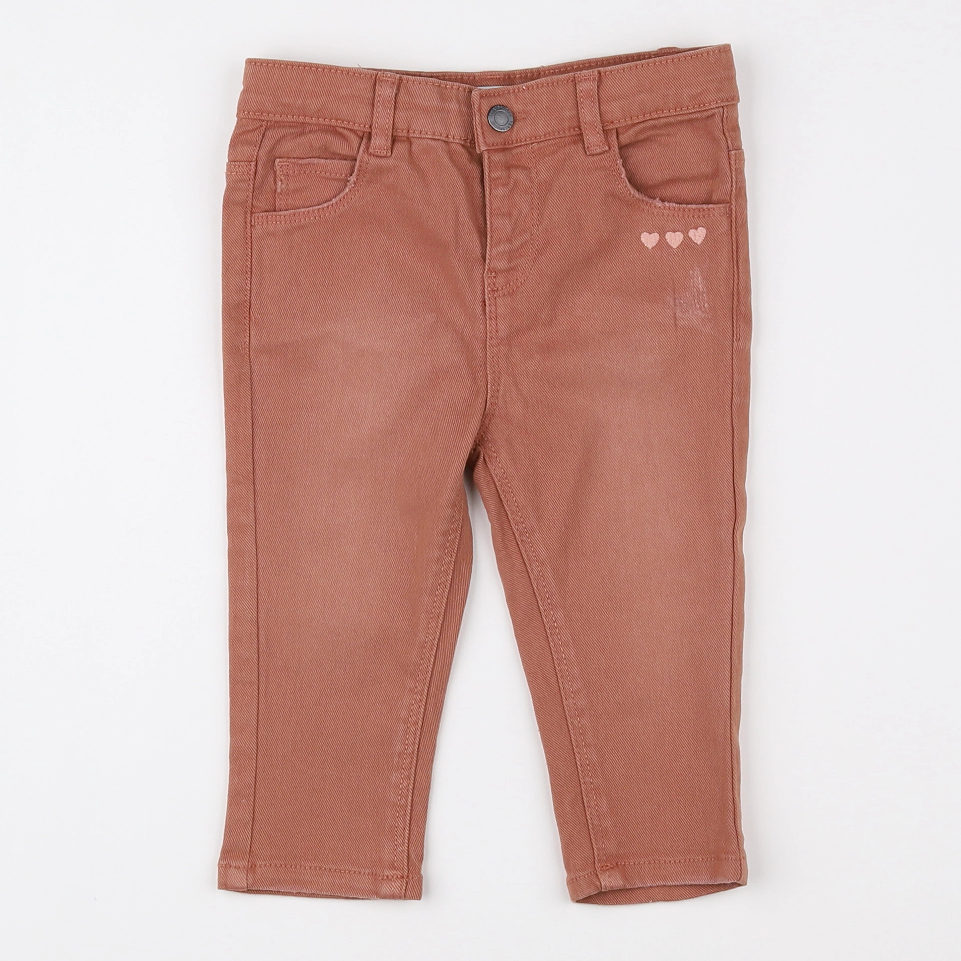 Vertbaudet - jean marron - 12 mois
