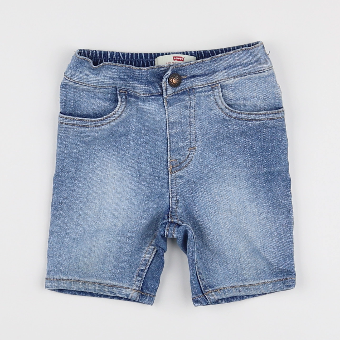 Levi's - short bleu - 12 mois