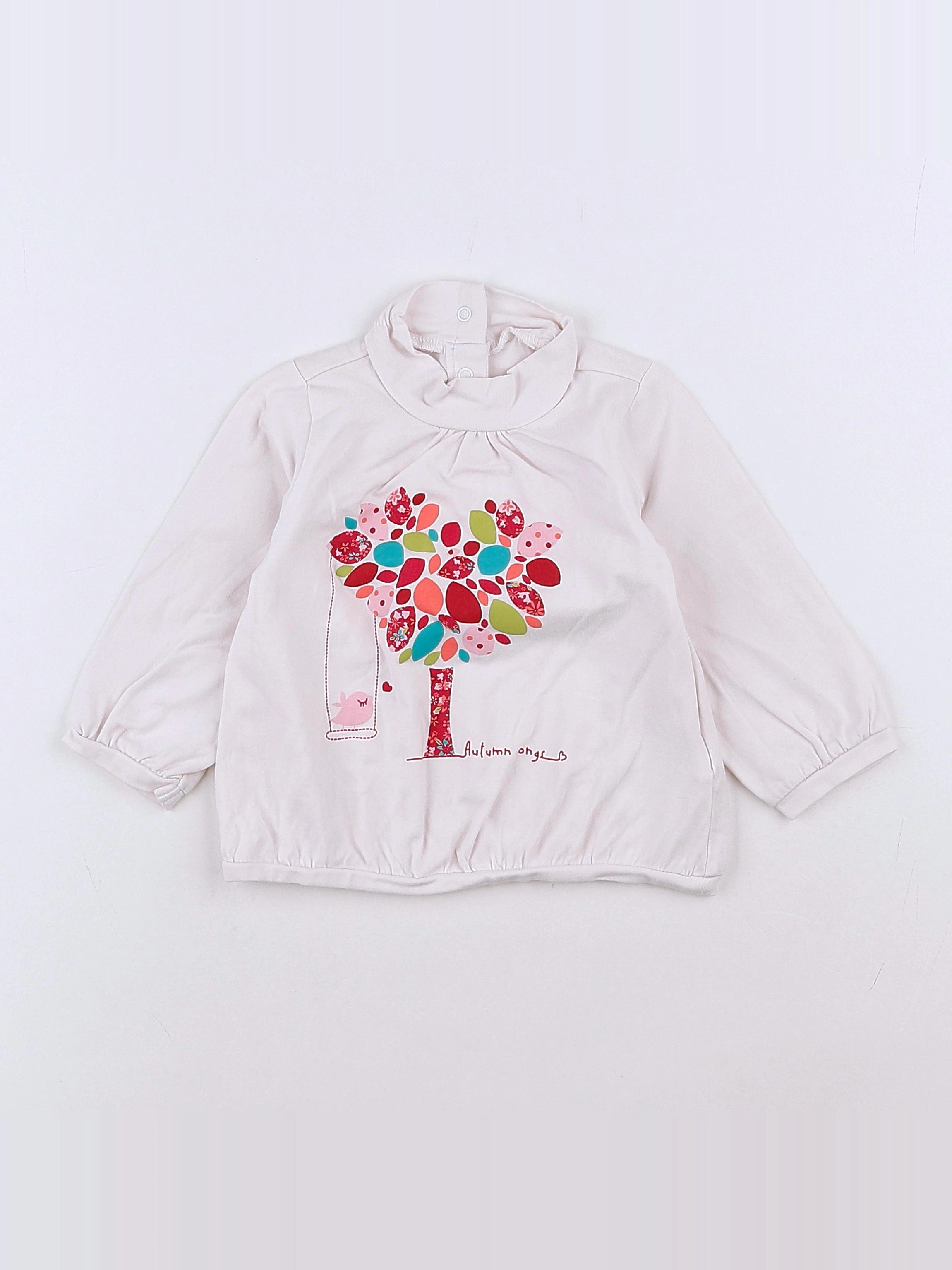 Vertbaudet - tee-shirt multicolore - 9 mois