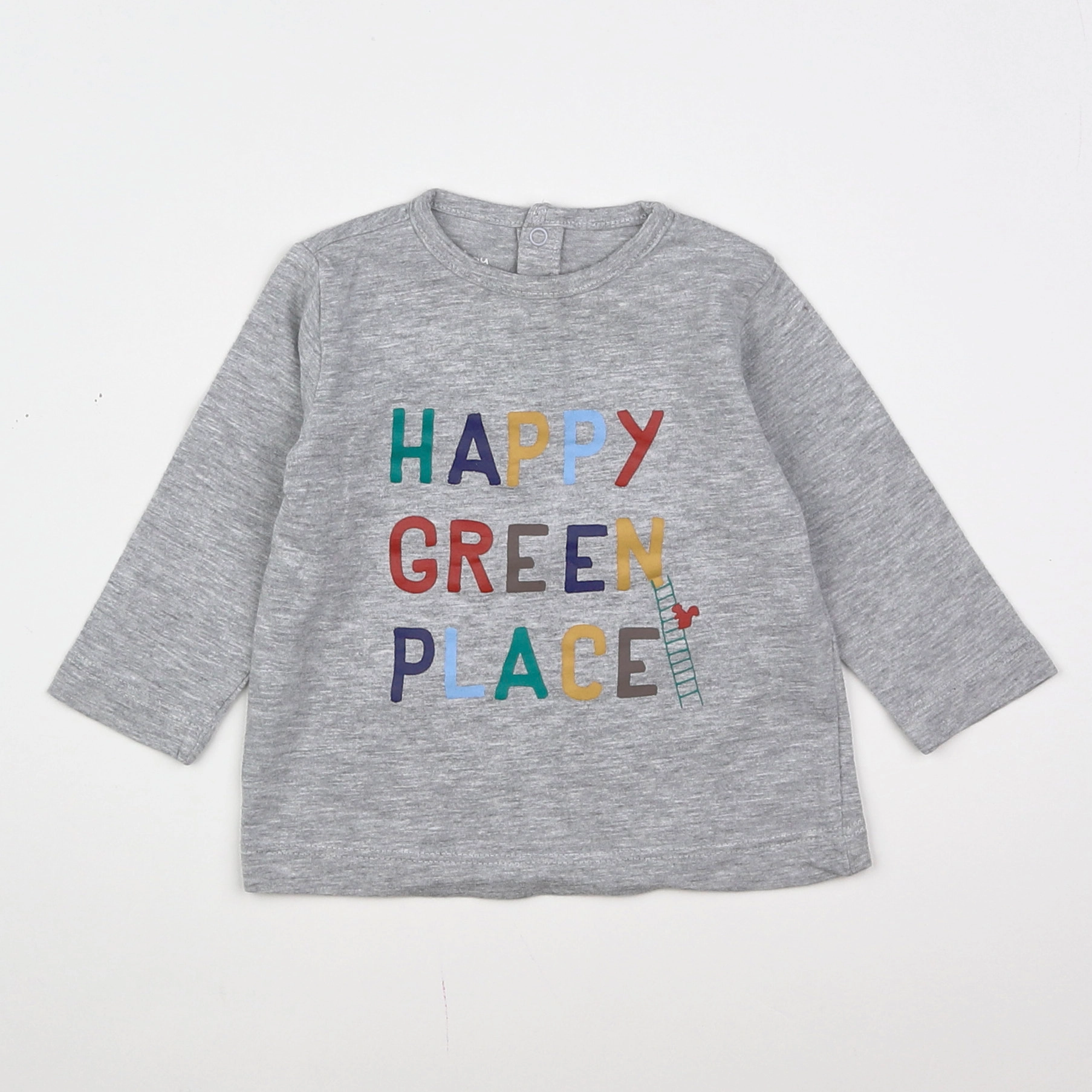Boutchou - tee-shirt gris - 6 mois