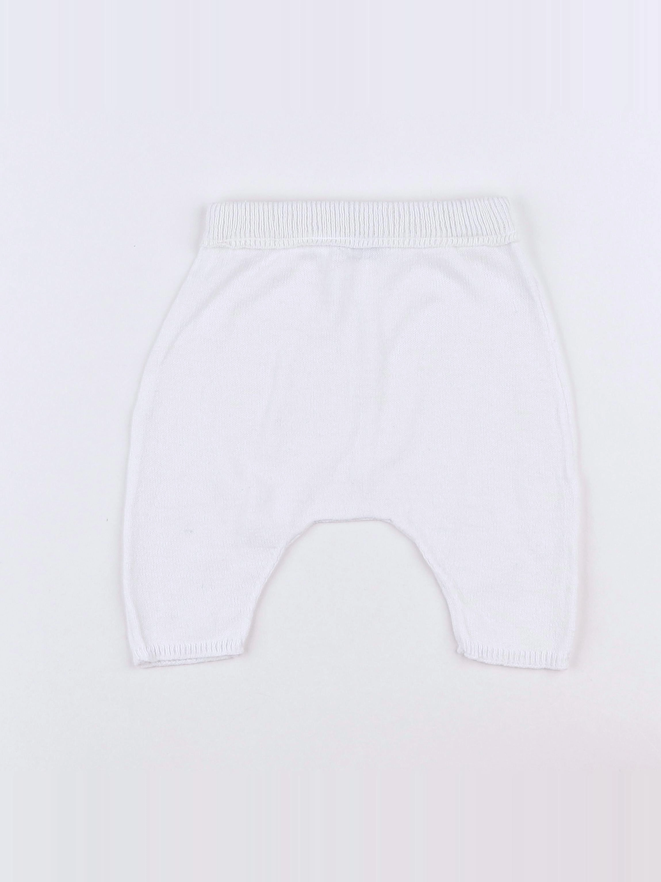 Vertbaudet - sarouel blanc - 1 mois
